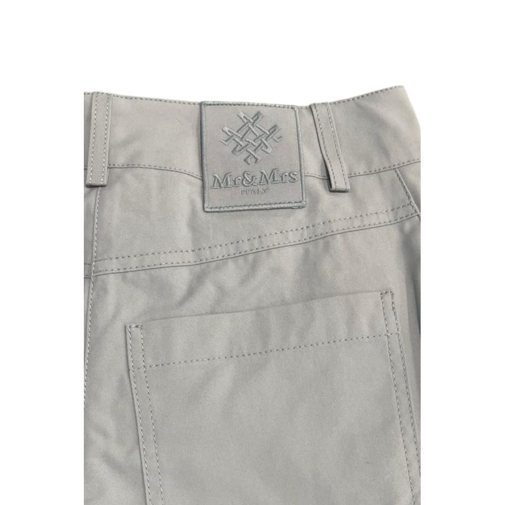 Mr&Mrs Italy Grey Cotton Women Women's Pants