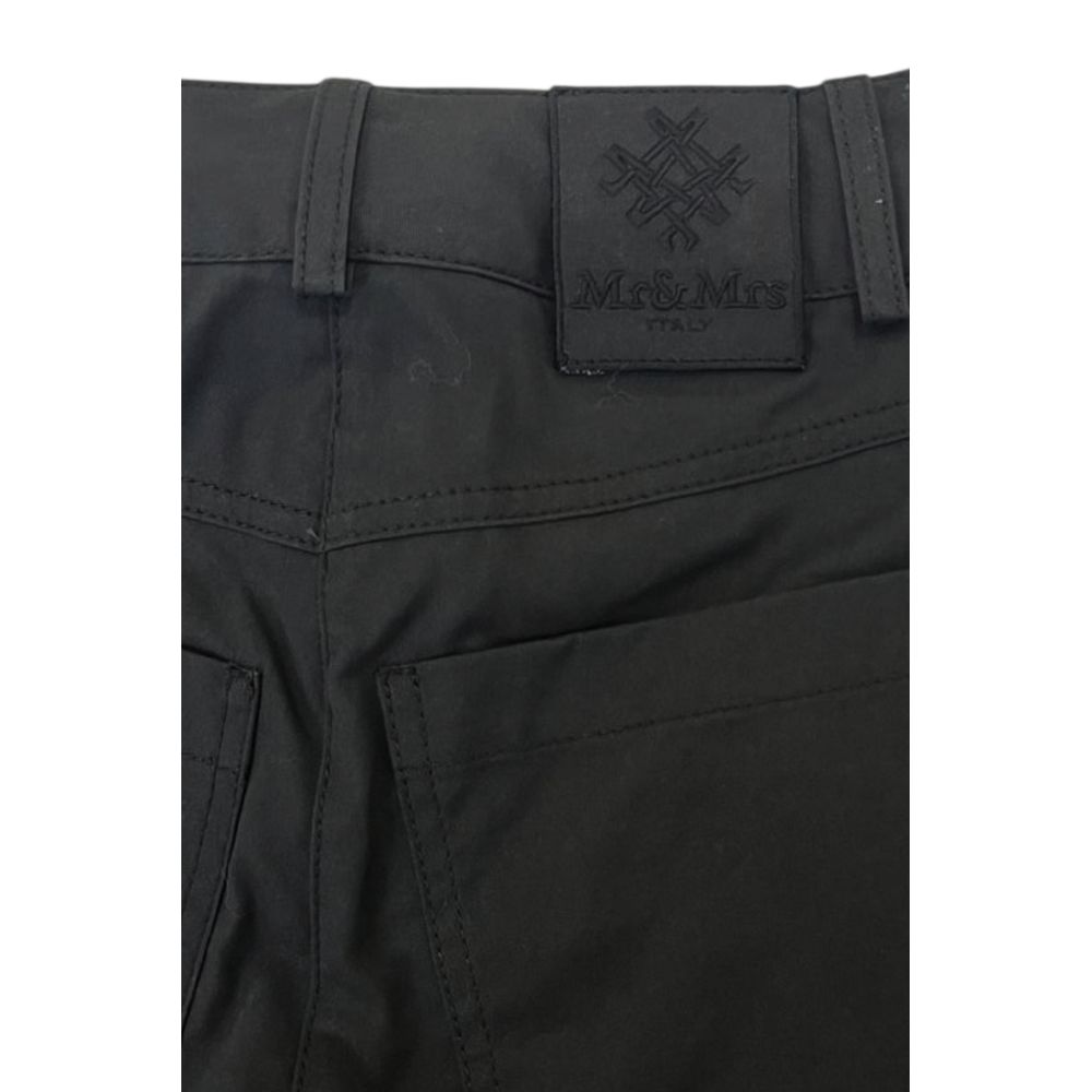 Mr&Mrs Italy Black Cotton Women Women's Pants