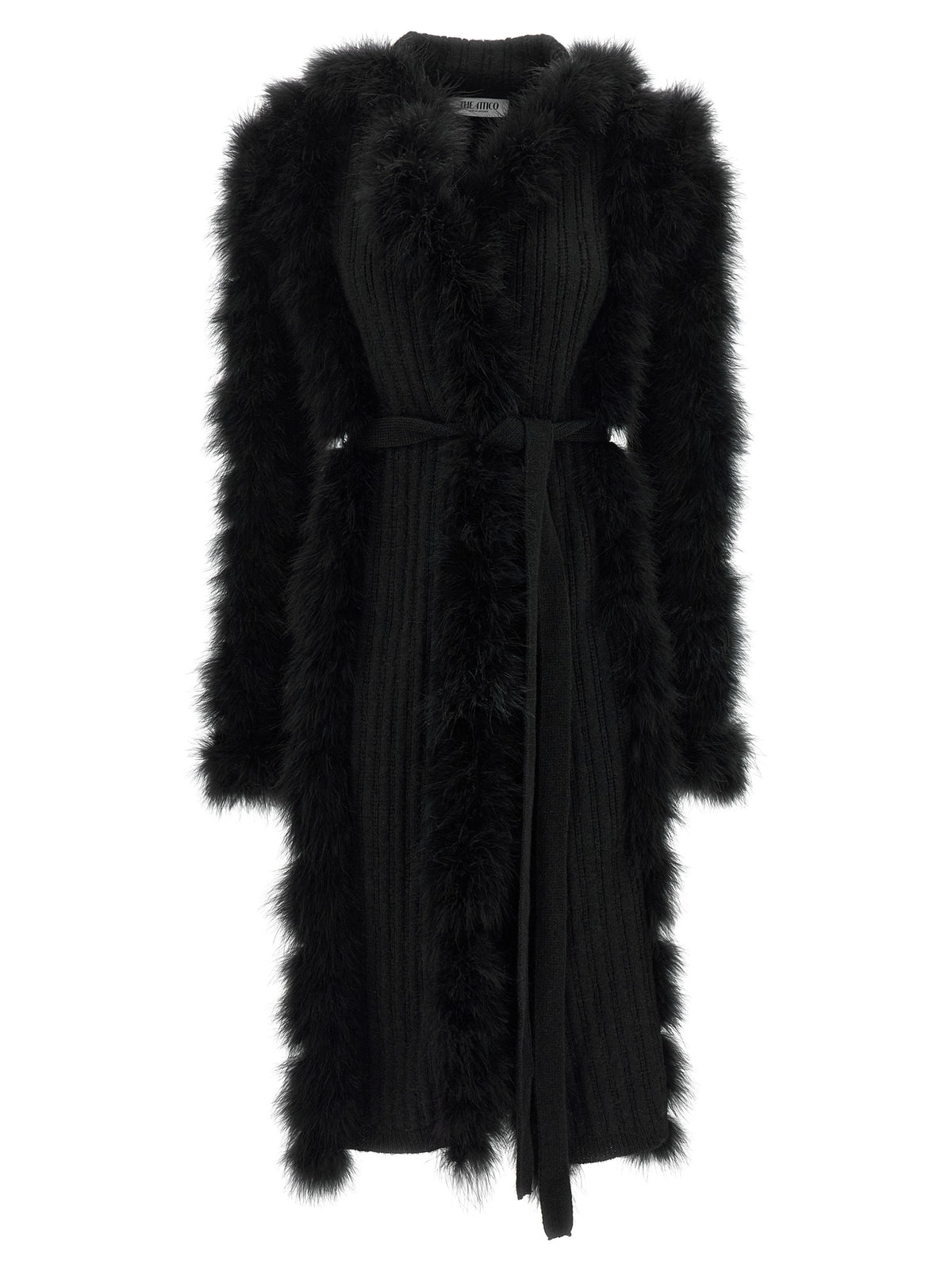 The Attico Black Wool Women's Coat