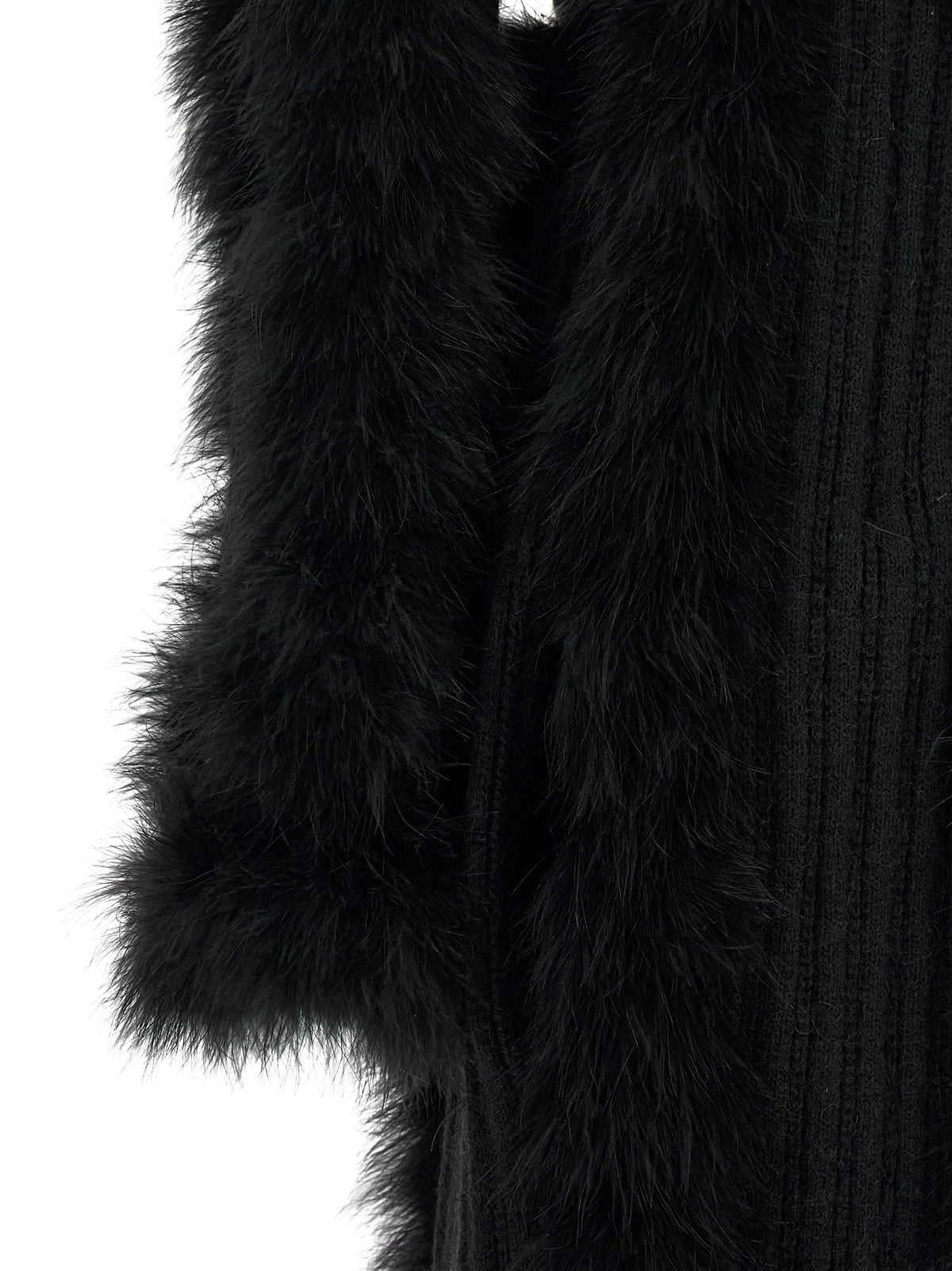 The Attico Black Wool Women's Coat