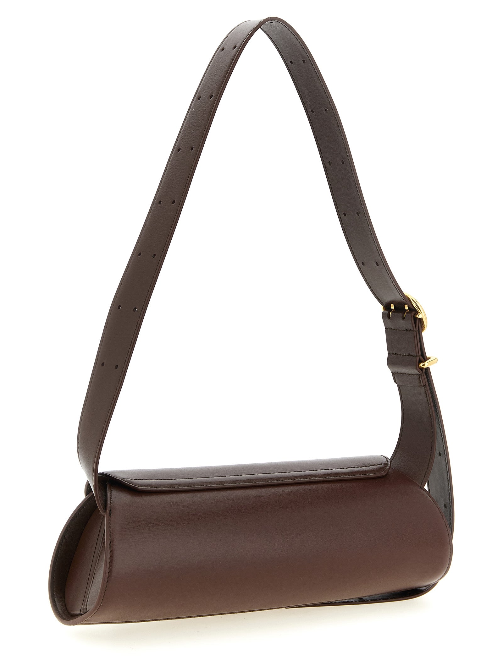 Jil Sander Brown Calfskin Shoulder Women's Bag