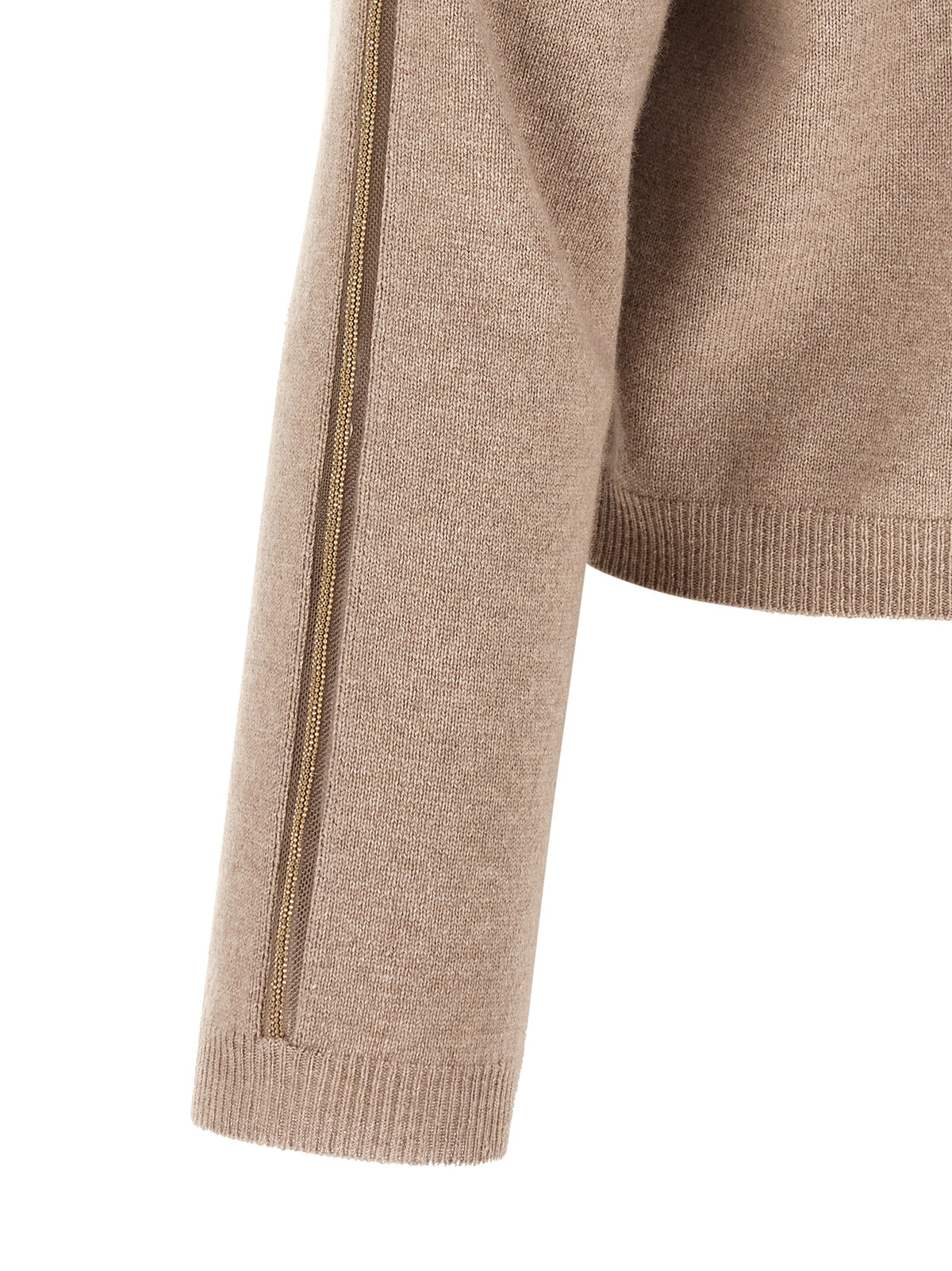 Fabiana Filippi Beige Virgin Wool Women's Cardigan