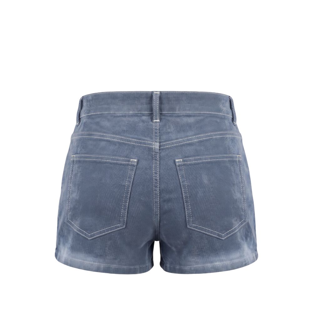 Mr&Mrs Italy Blue Cotton Women Women's Shorts
