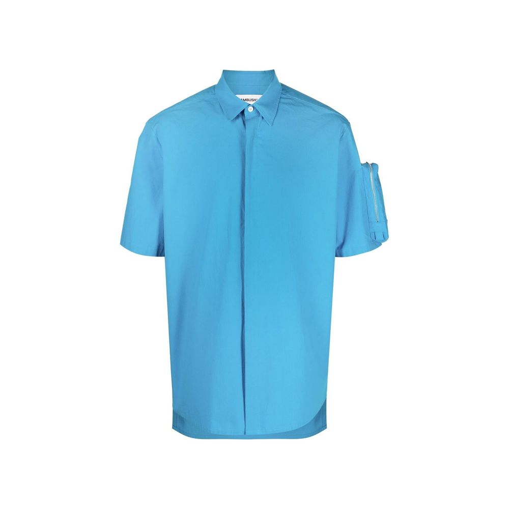 Ambush Blue Cotton Shortsleeve Men's Shirt
