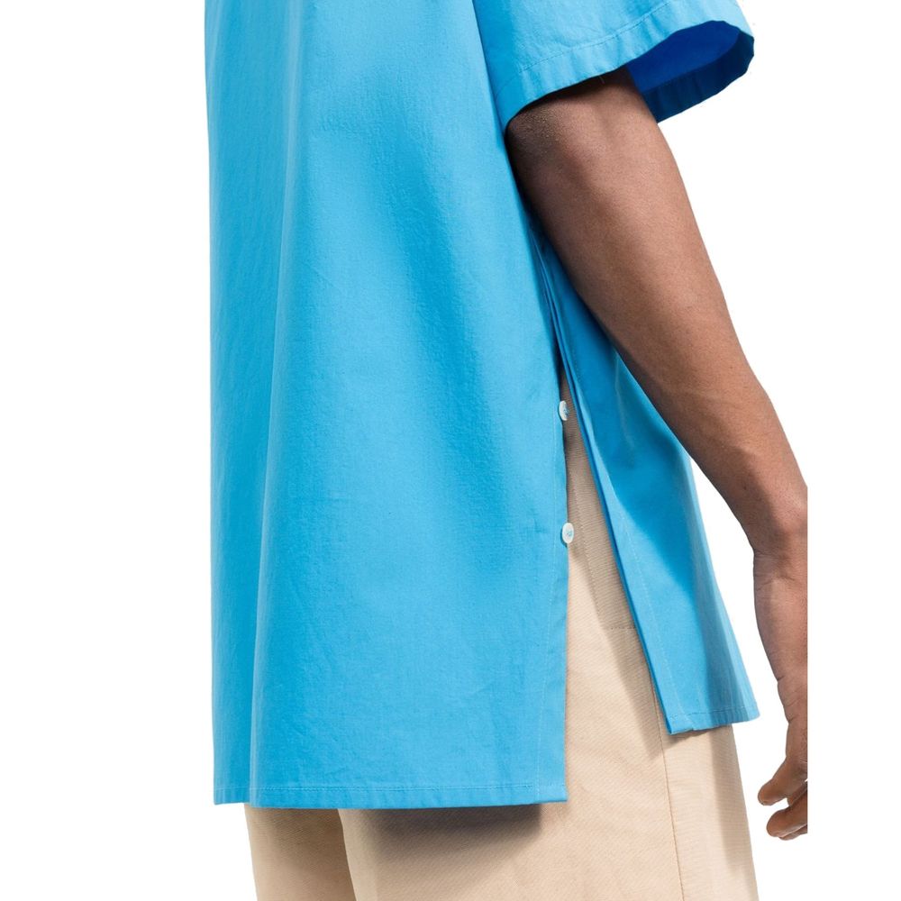 Ambush Blue Cotton Shortsleeve Men's Shirt