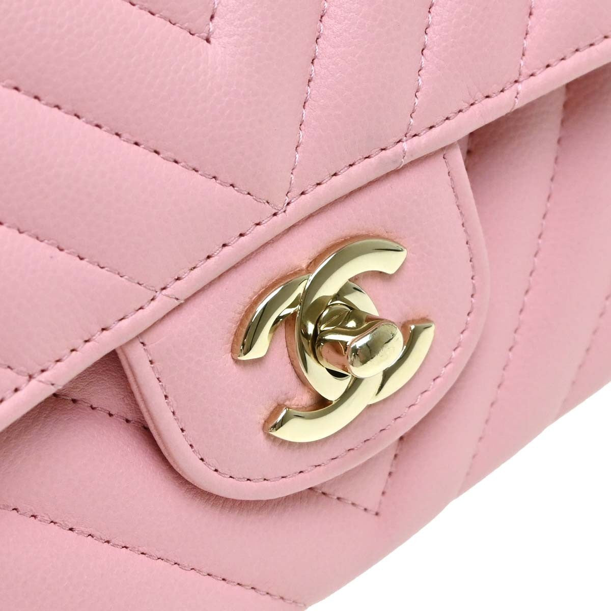 Chanel Shoulder Suede Patchwork Pink Calfskin Shoulder Bag Bag (Pre-Owned)
