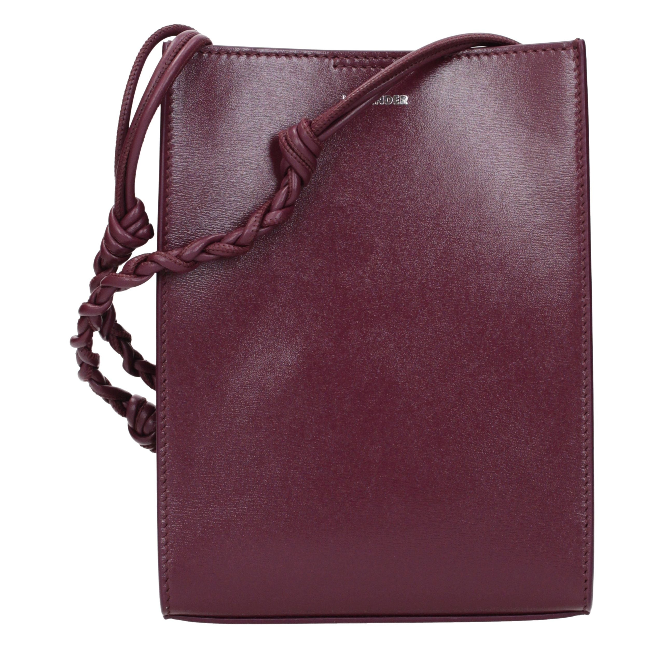 Jil Sander Purple Leather Crossbody Women's Bag