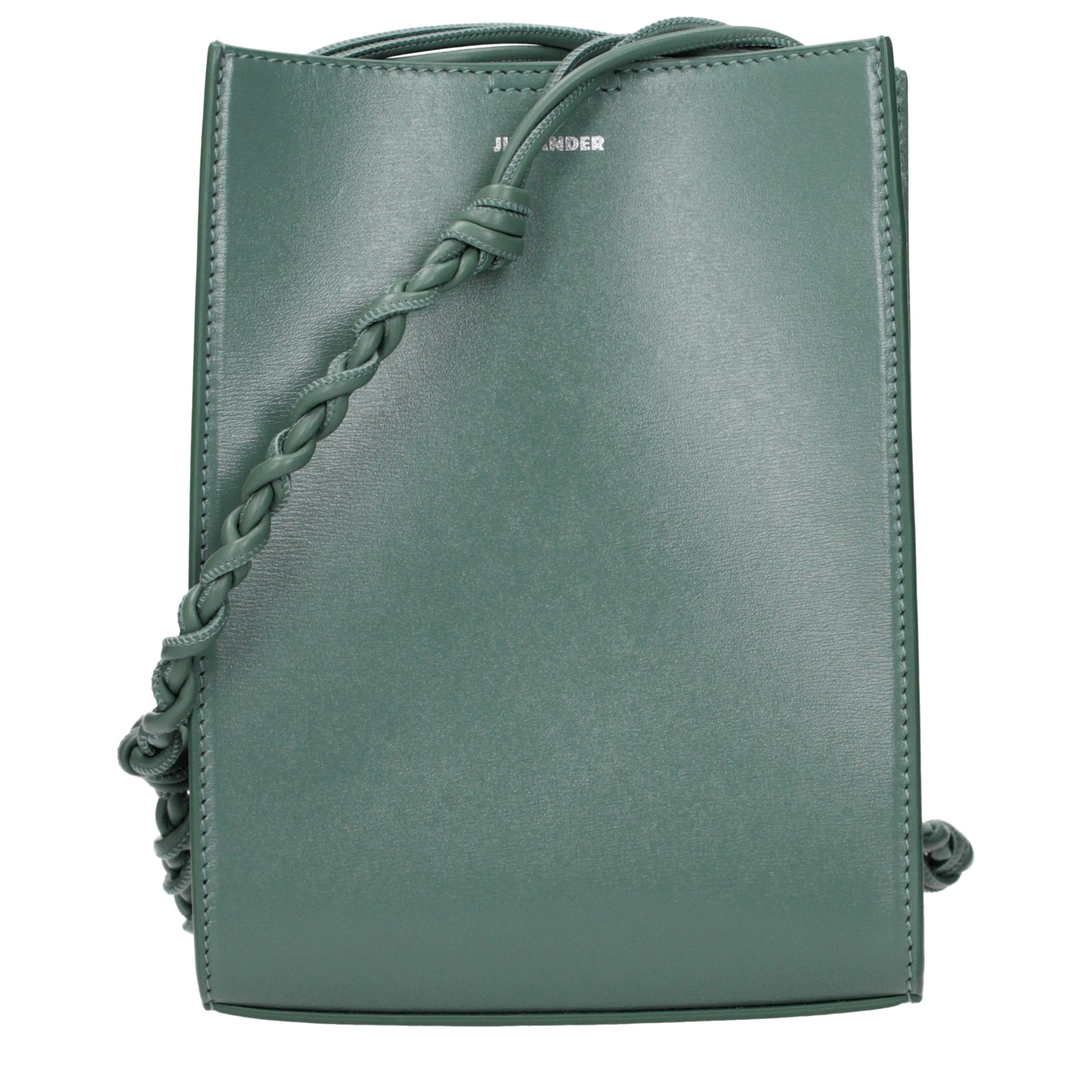 Jil Sander Green Leather Crossbody Women's Bag