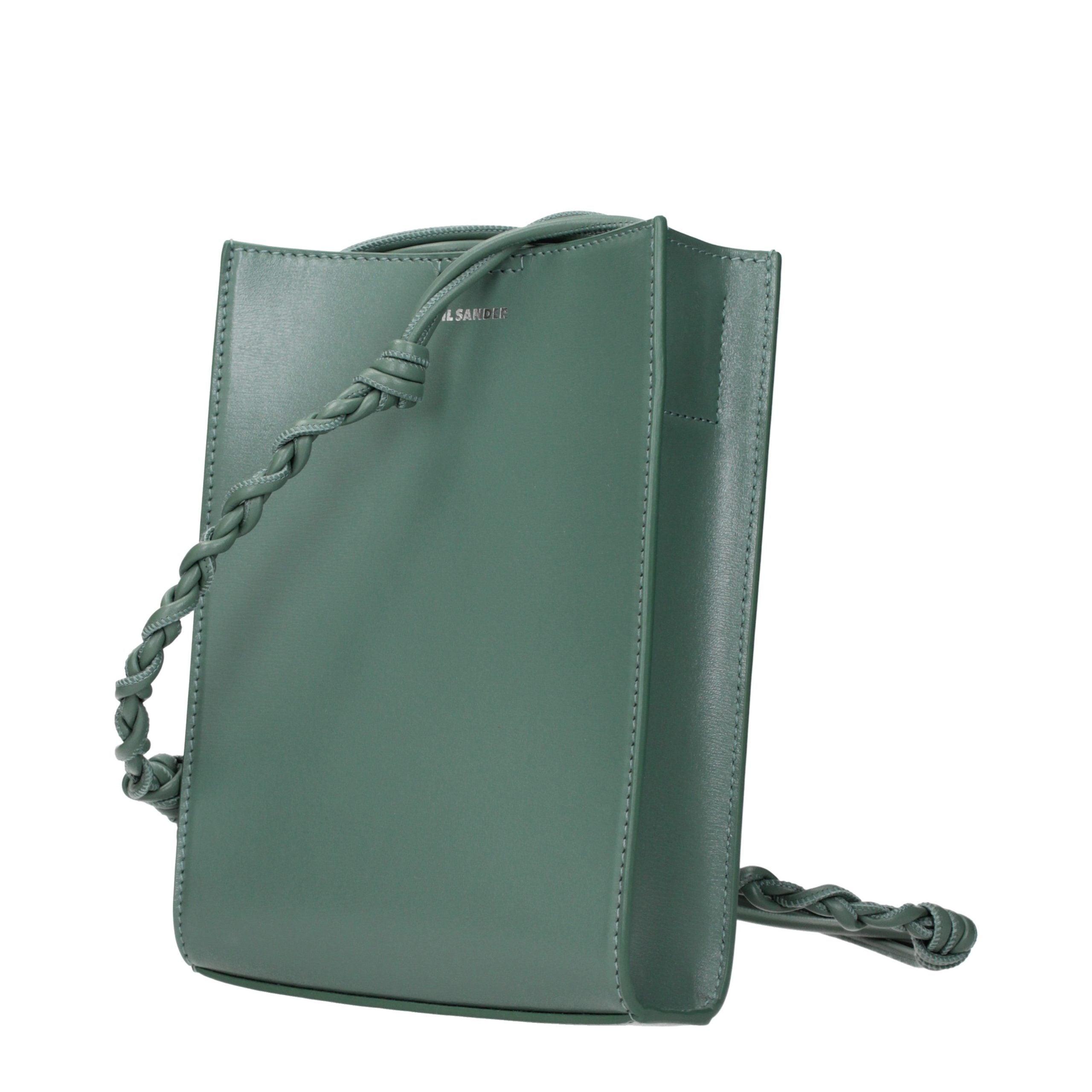 Jil Sander Green Leather Crossbody Women's Bag