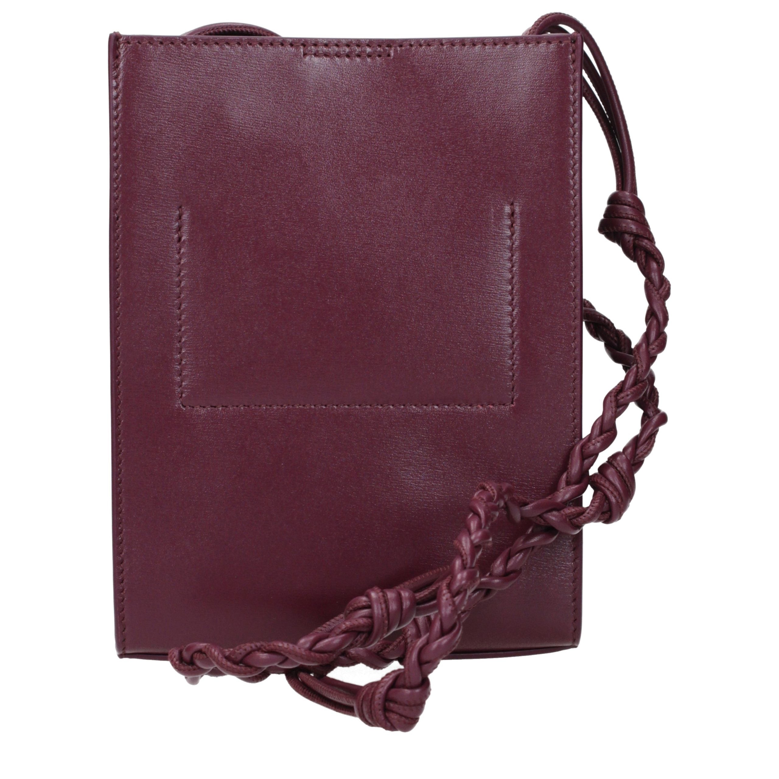 Jil Sander Purple Leather Crossbody Women's Bag