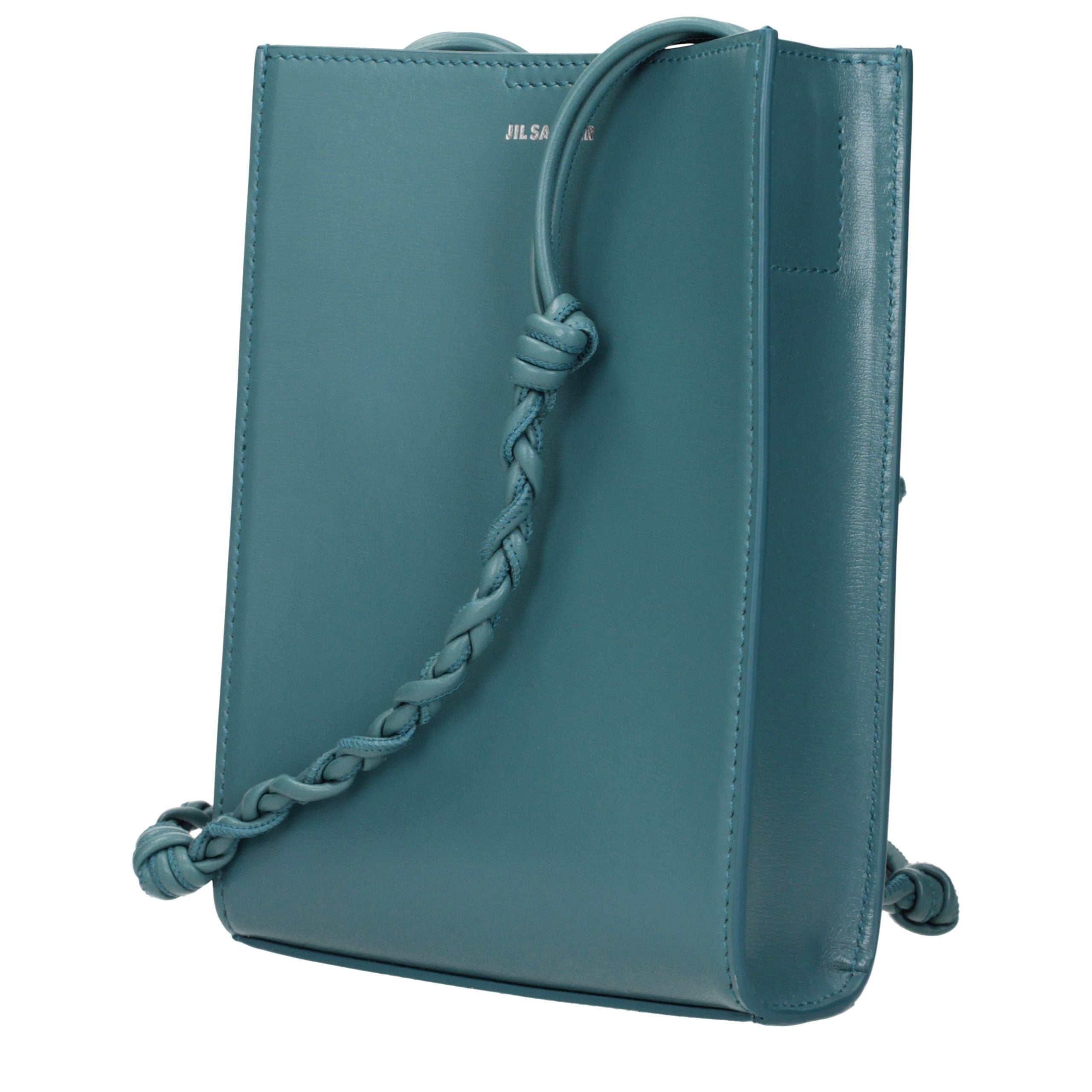 Jil Sander Green Leather Crossbody Women's Bag