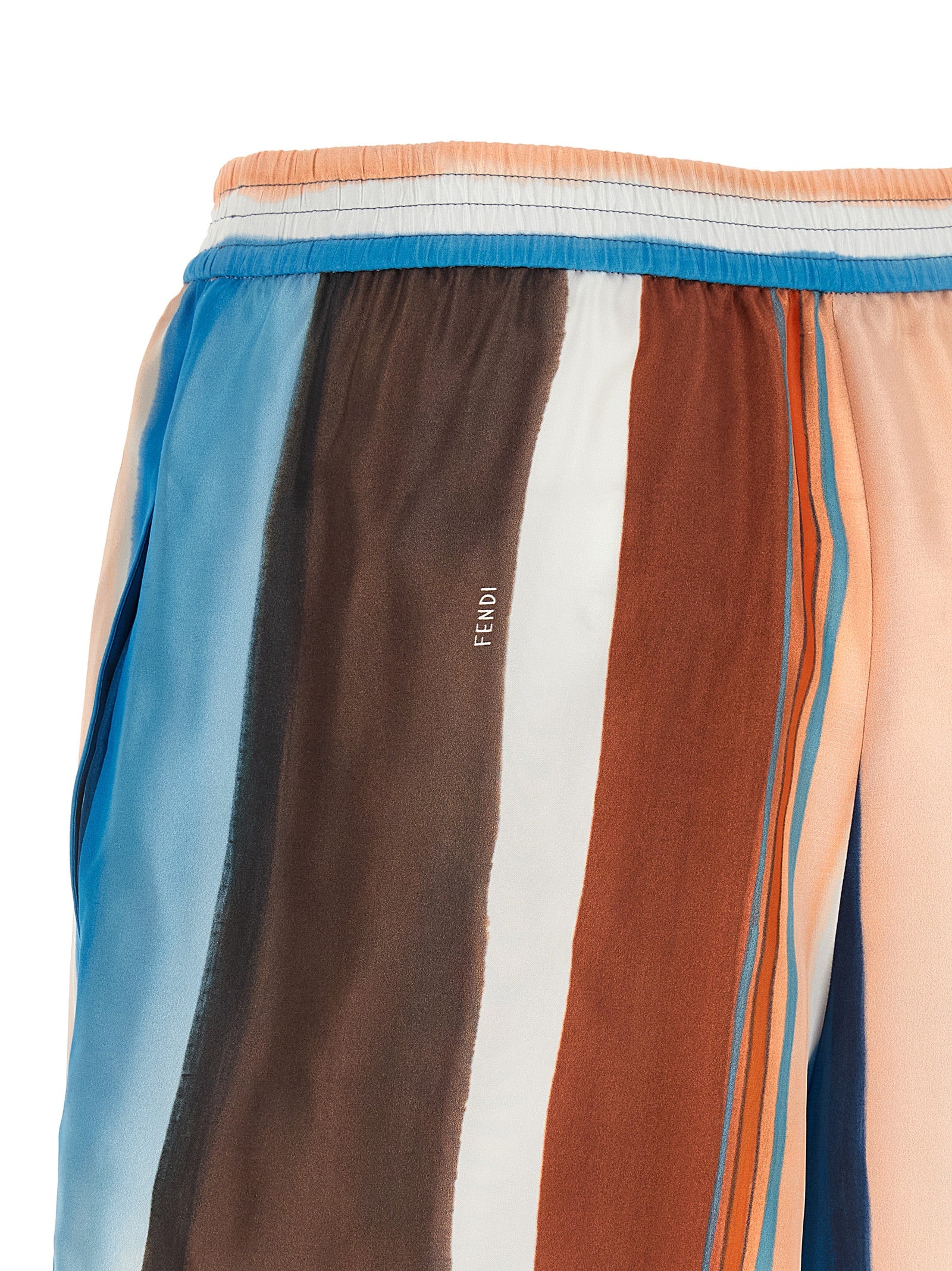Fendi Multicolor Silk Bermuda Women's Shorts