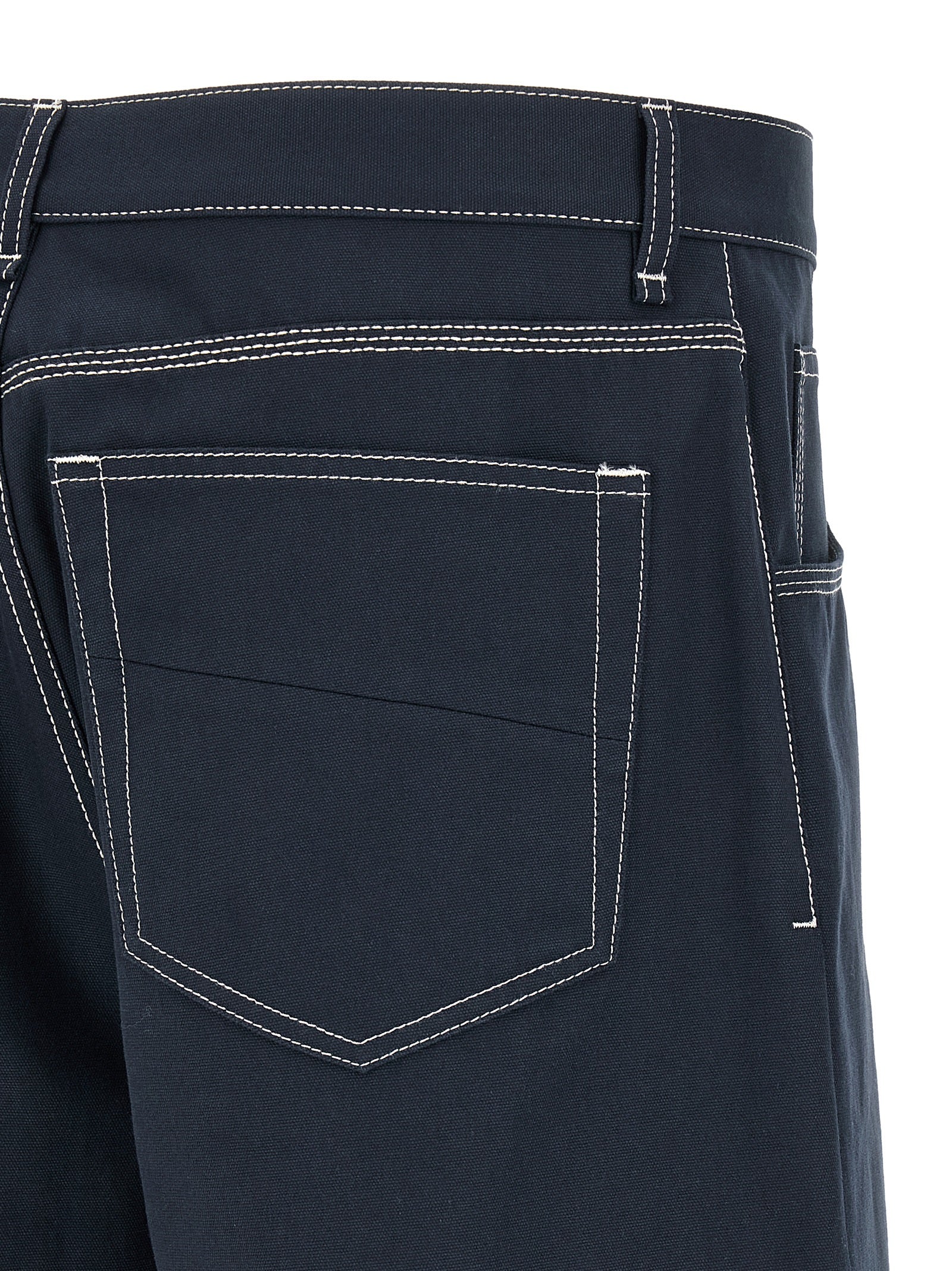 Fendi Blue Cotton Bermuda Men's Shorts