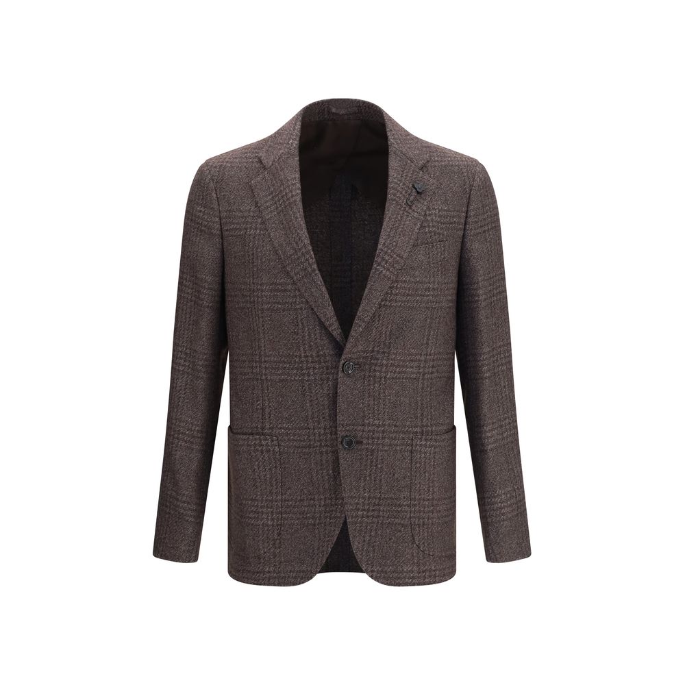 Lardini Brown Wool Oves Aries Men's Blazer