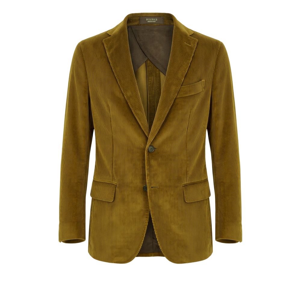 Peserico Green Cotton Men Men's Jacket
