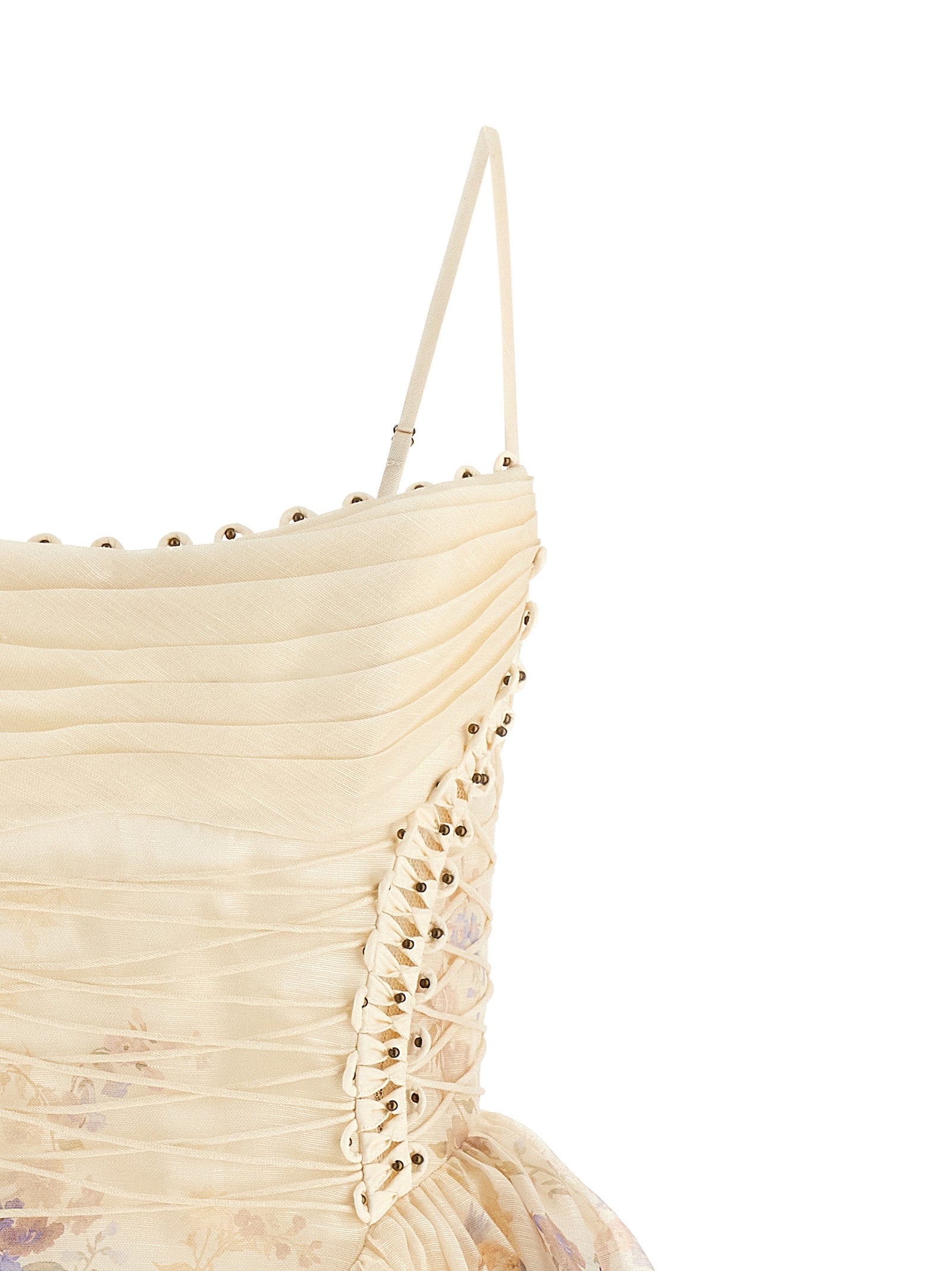 Zimmermann Beige Linen Short Women's Dress