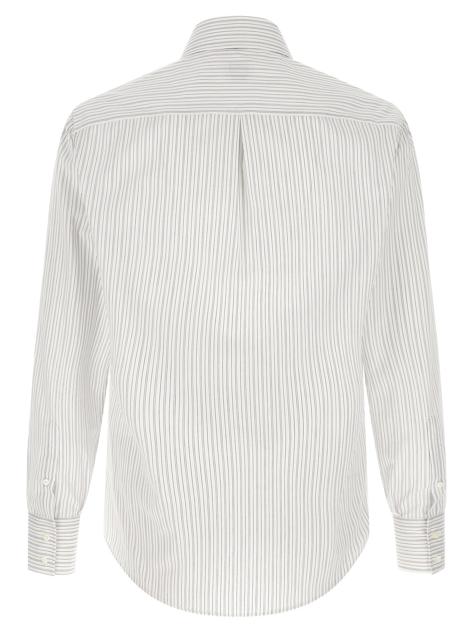 Brunello Cucinelli Blue Cotton Men's Blouse