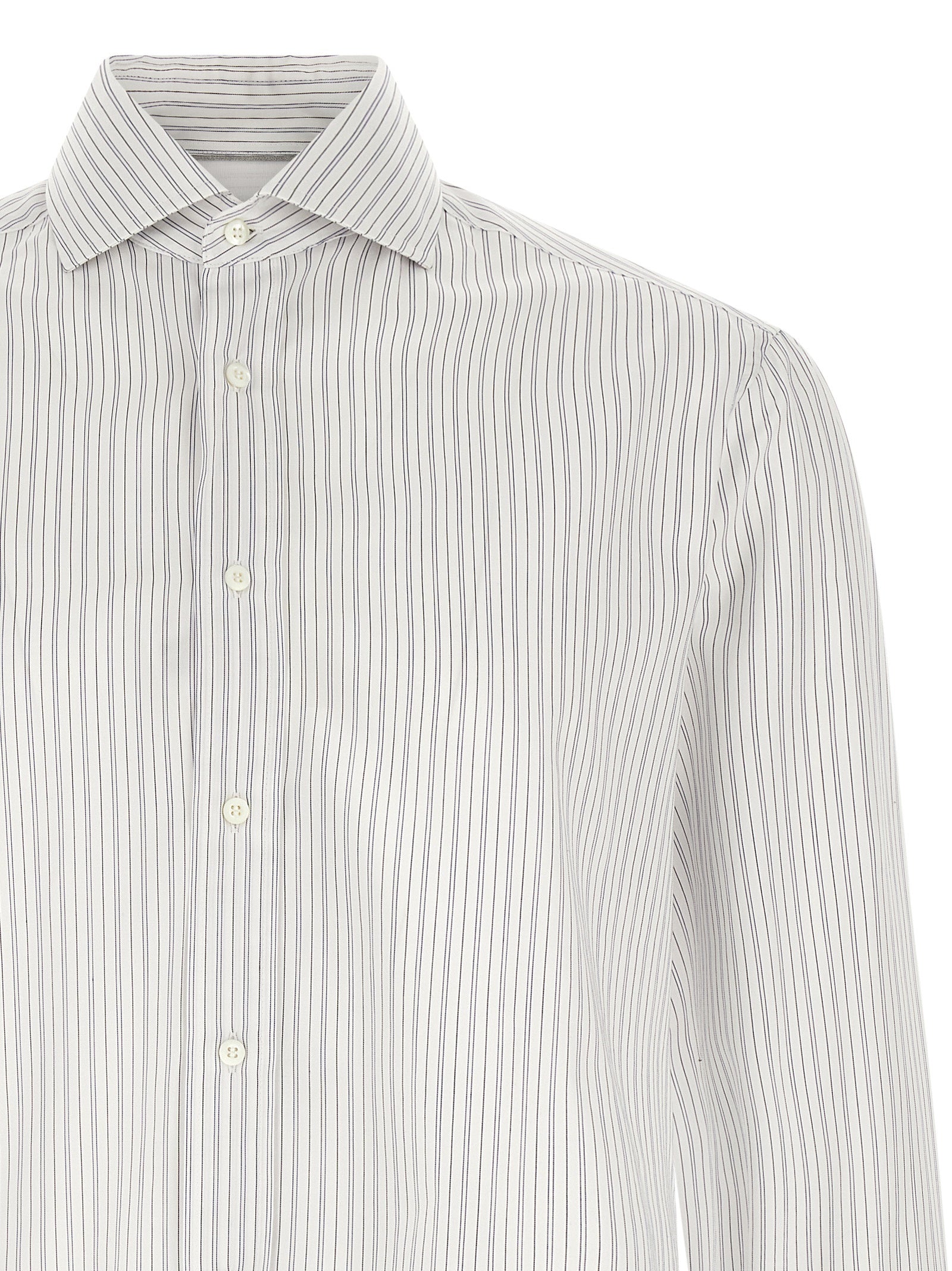 Brunello Cucinelli Blue Cotton Men's Blouse