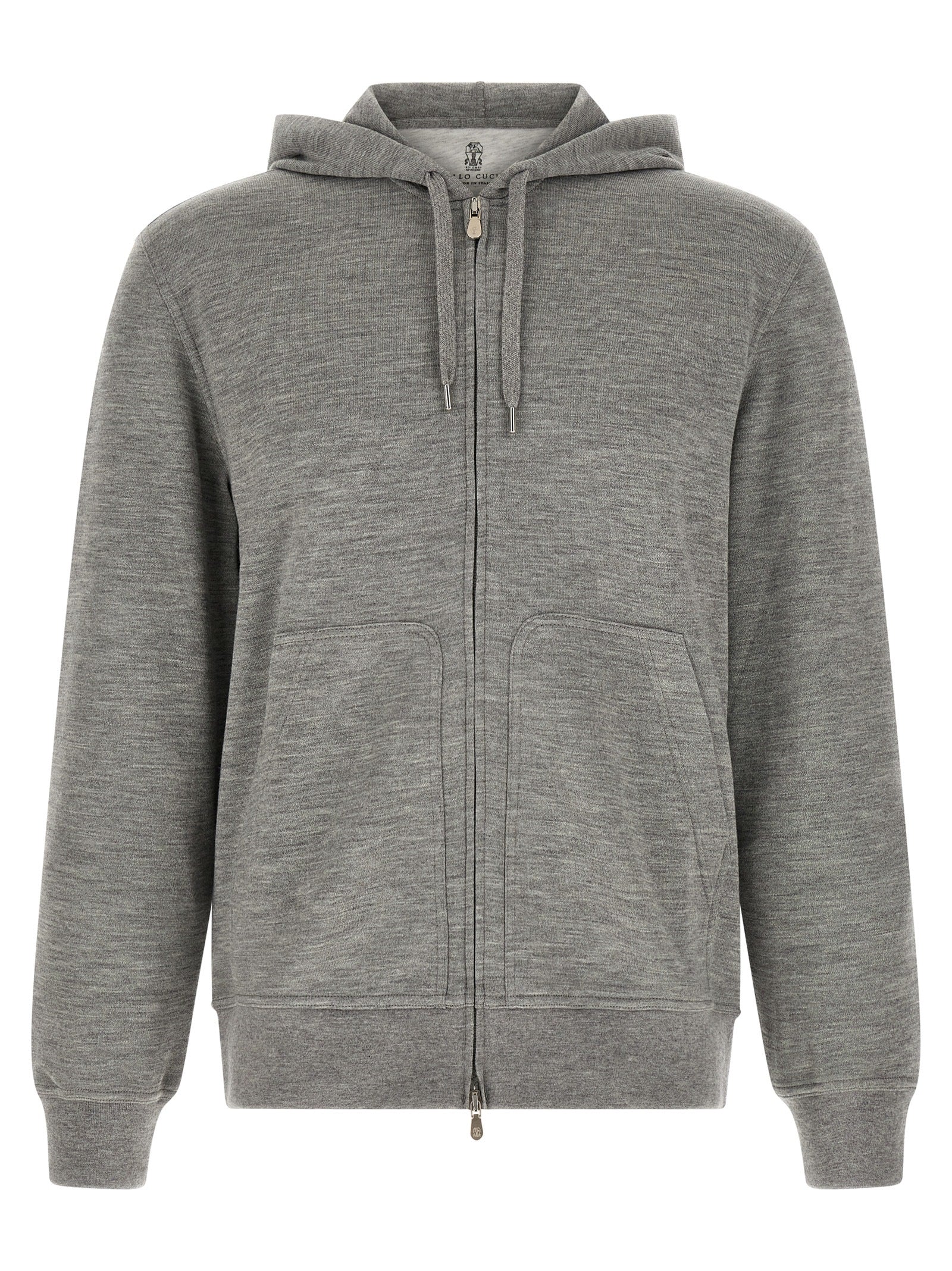 Brunello Cucinelli Gray Cashmere Men's Sweatshirt