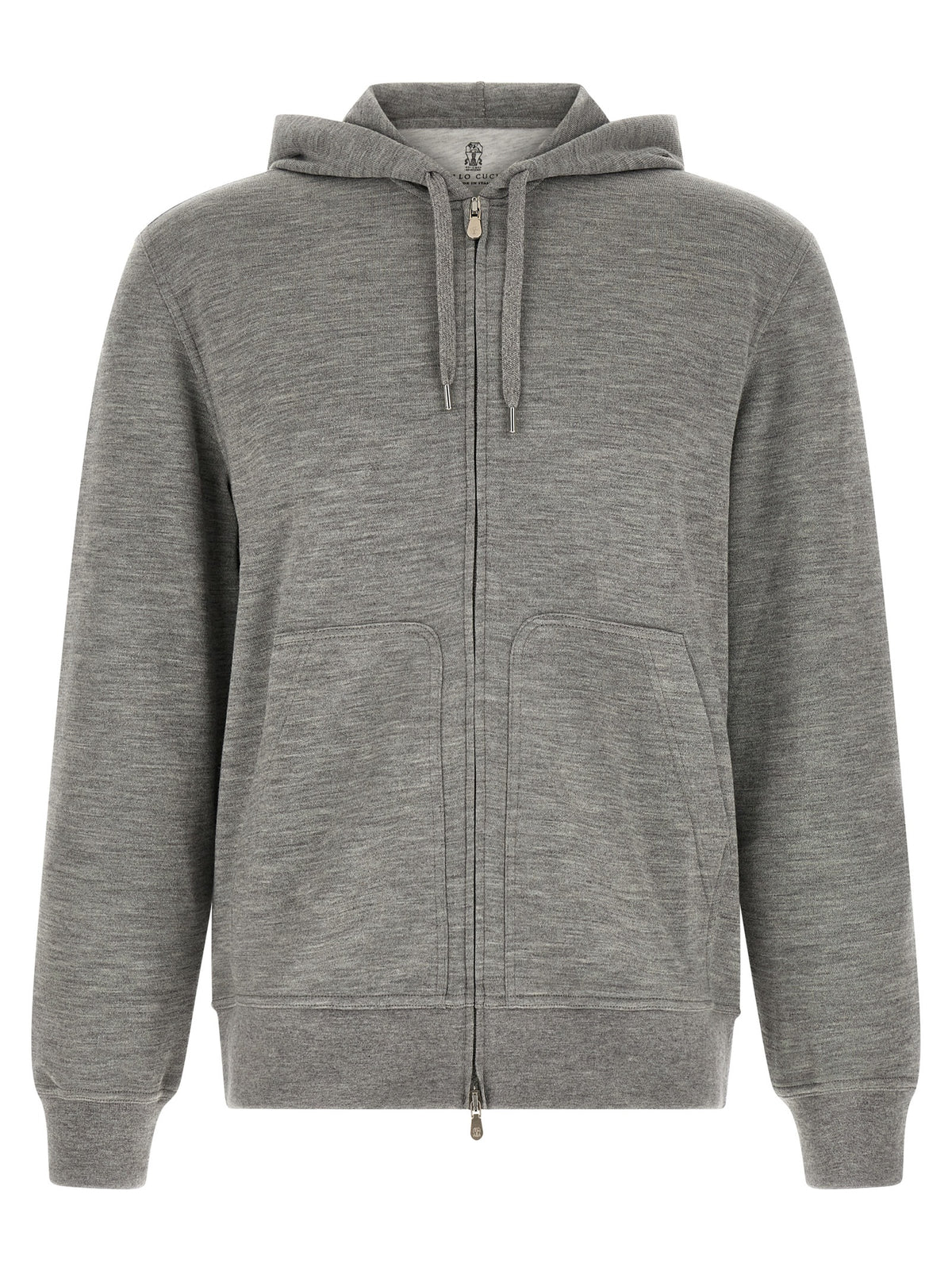 Brunello Cucinelli Gray Cashmere Men's Sweatshirt