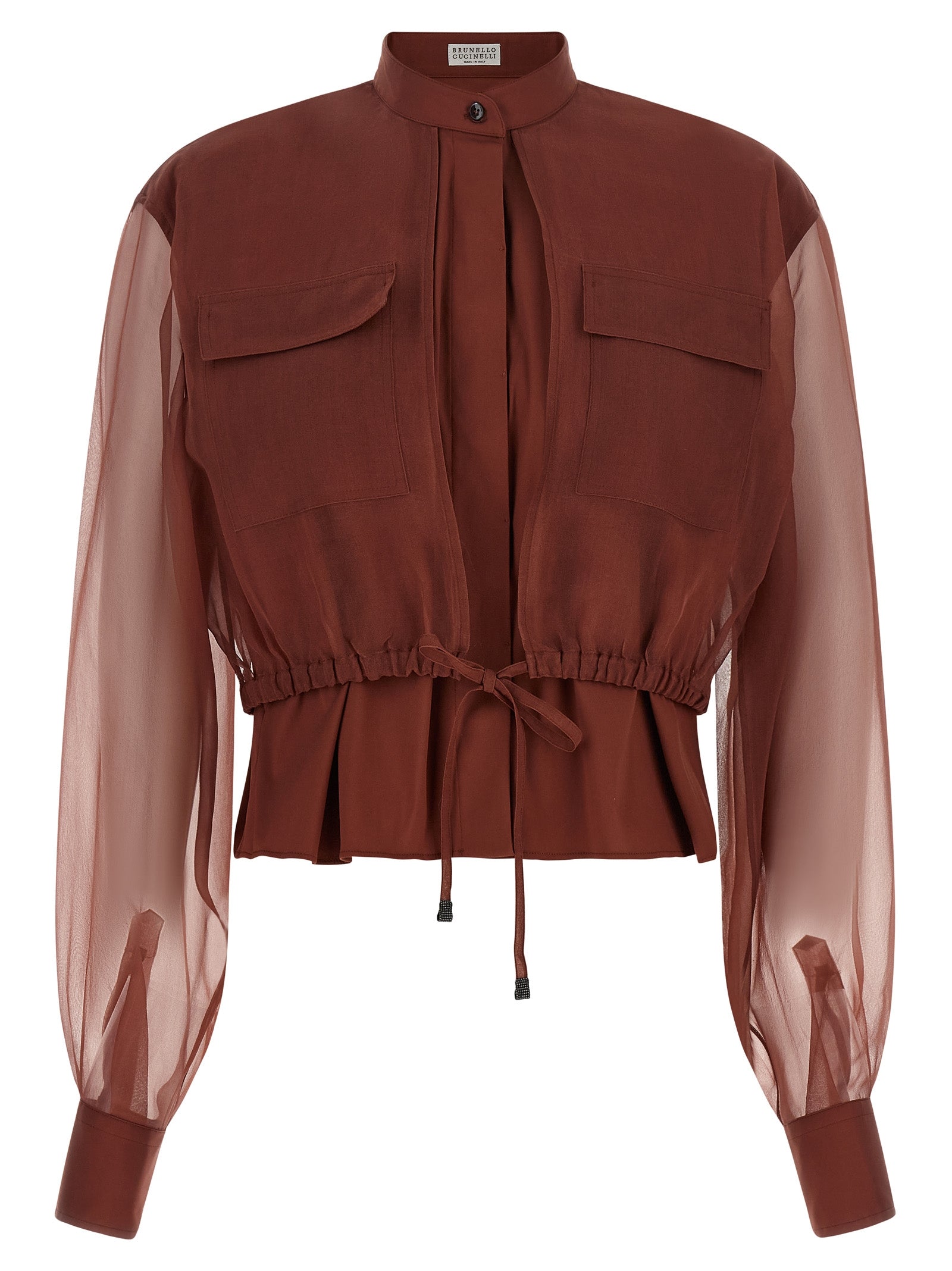 Brunello Cucinelli Brown Cotton Women's Blouse