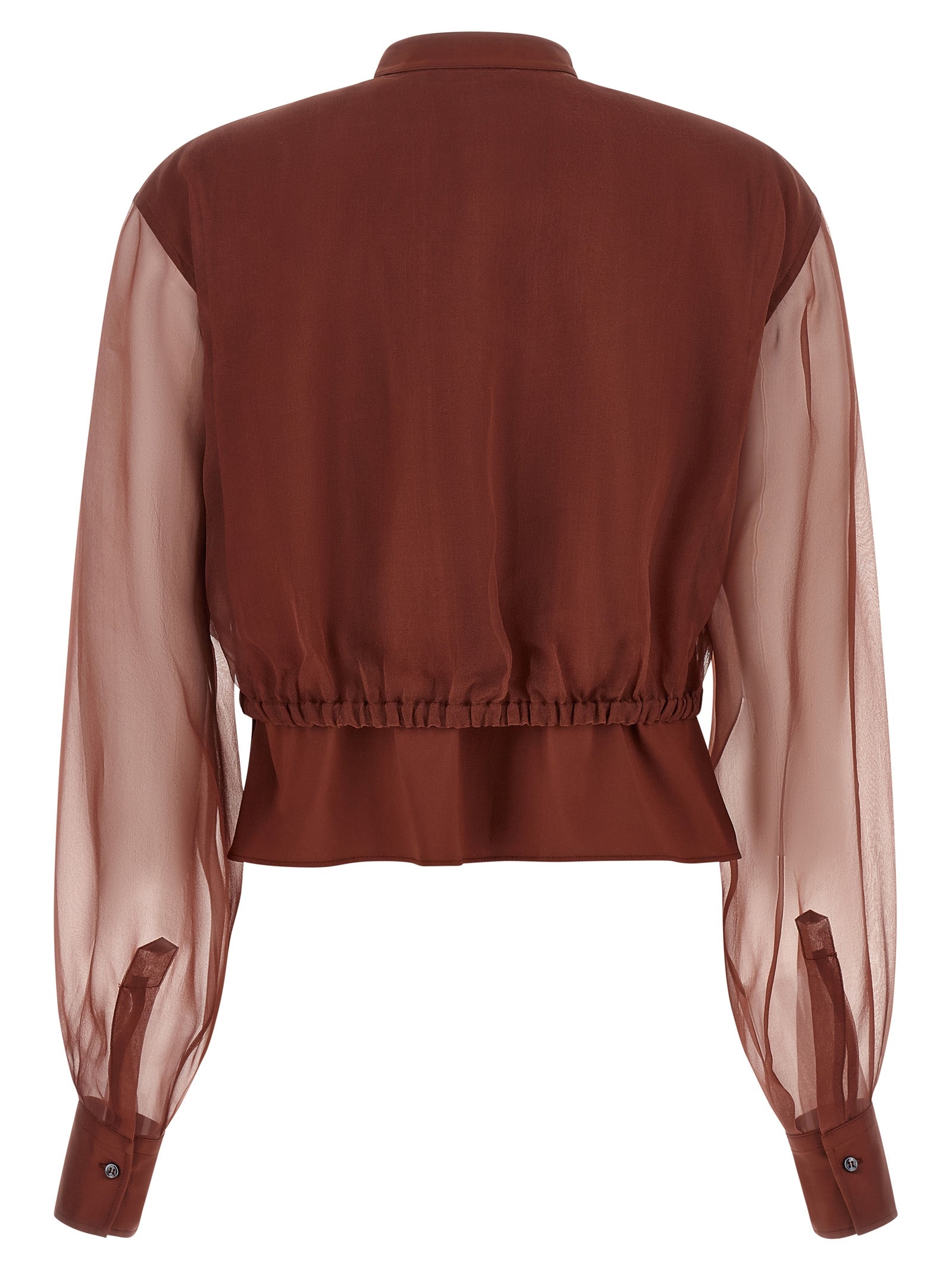 Brunello Cucinelli Brown Cotton Women's Blouse