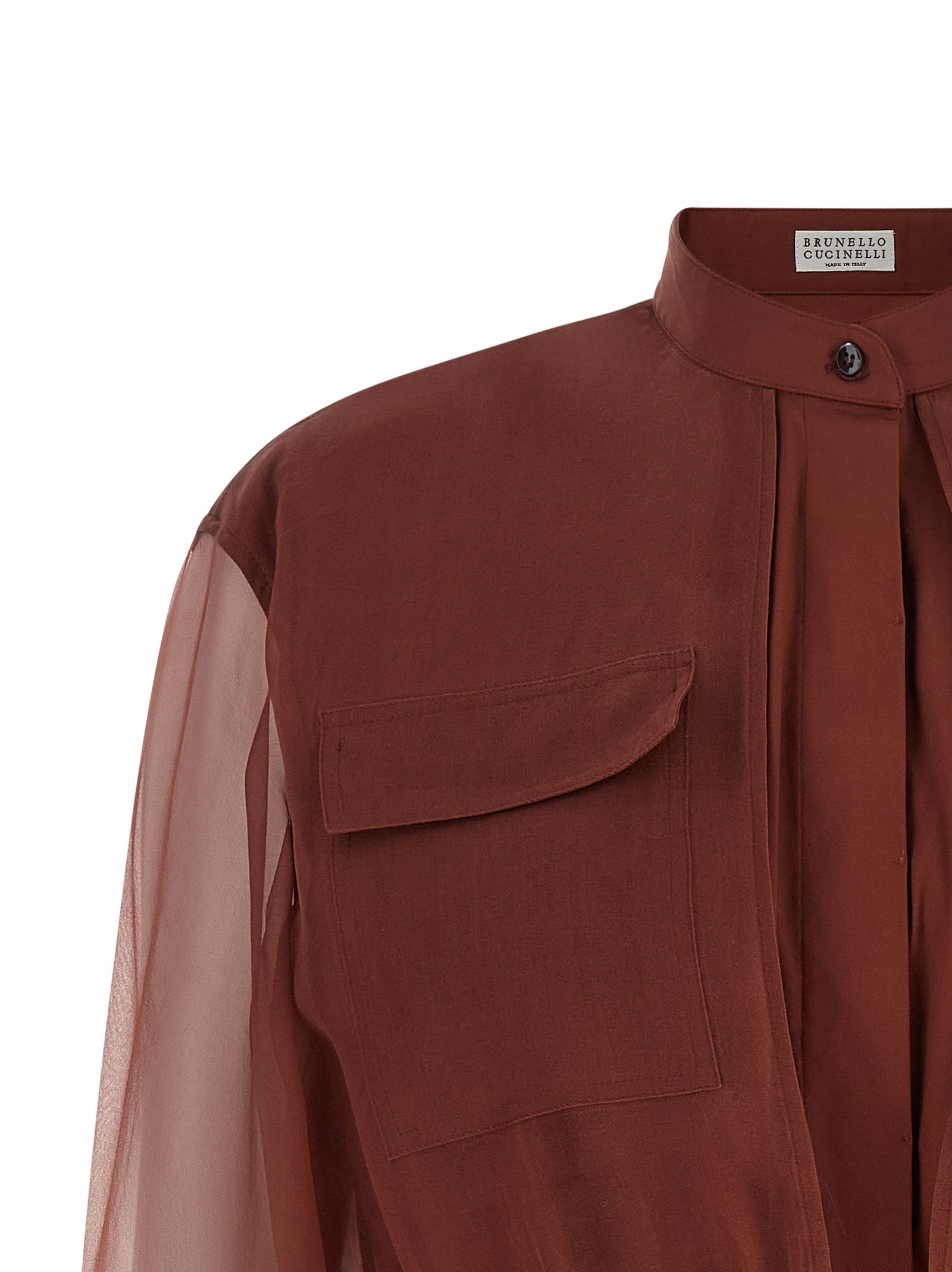 Brunello Cucinelli Brown Cotton Women's Blouse