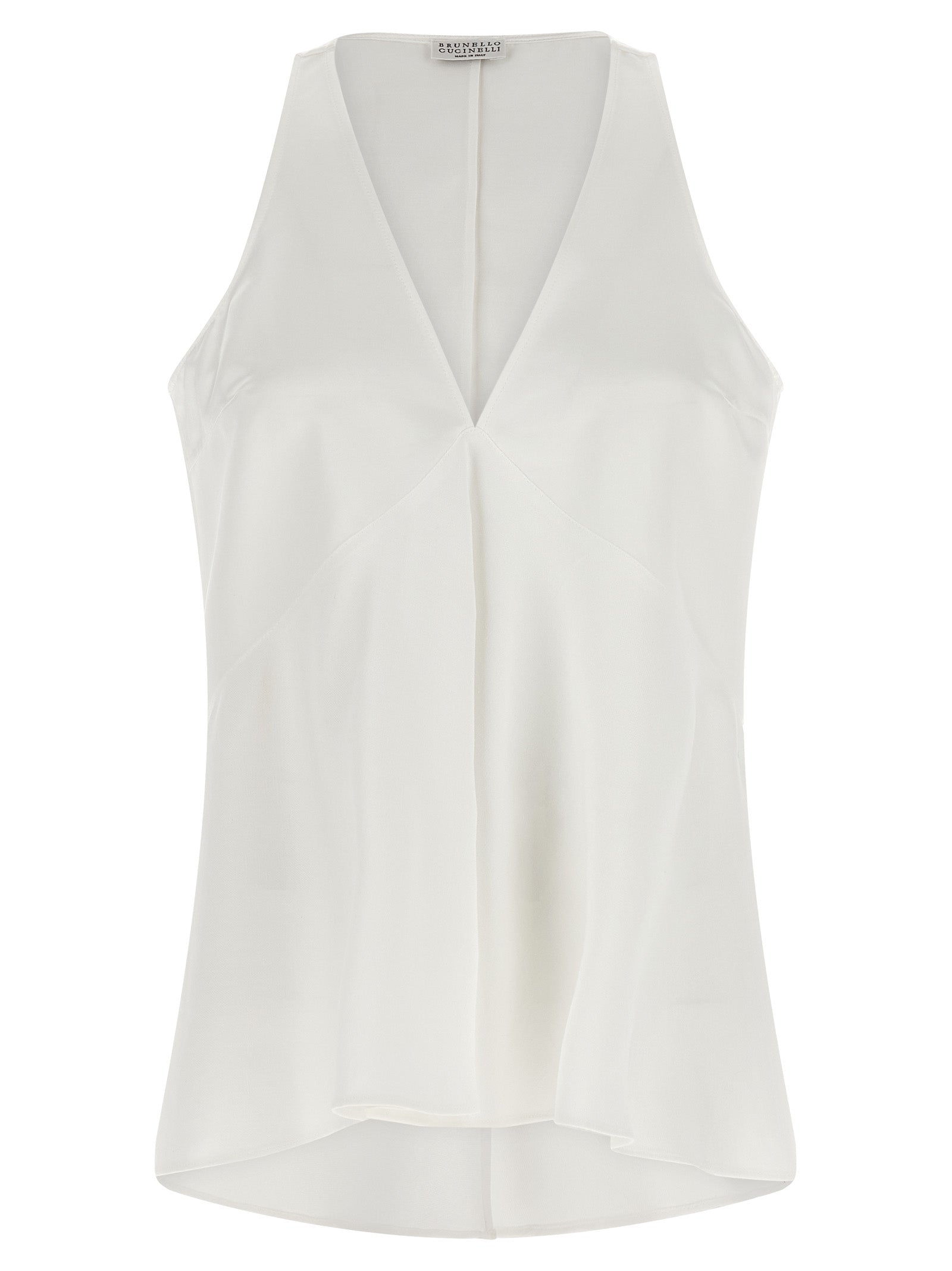 Brunello Cucinelli White Cotton Women's Shirt