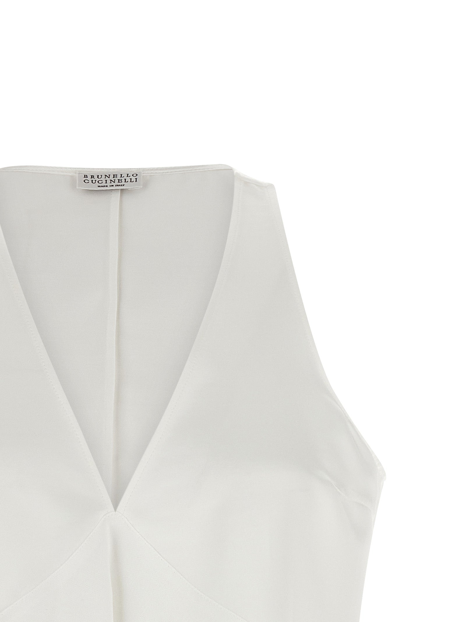 Brunello Cucinelli White Cotton Women's Shirt