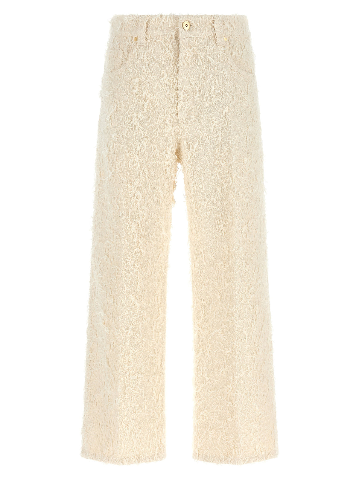 Brunello Cucinelli Beige Cotton Casual Women's Pants