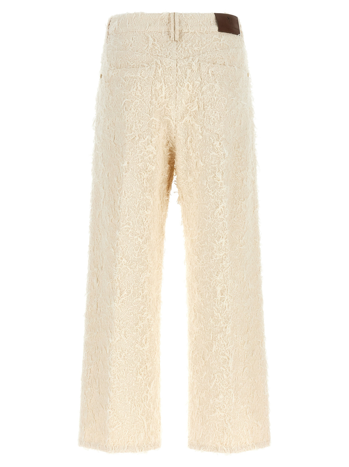 Brunello Cucinelli Beige Cotton Casual Women's Pants