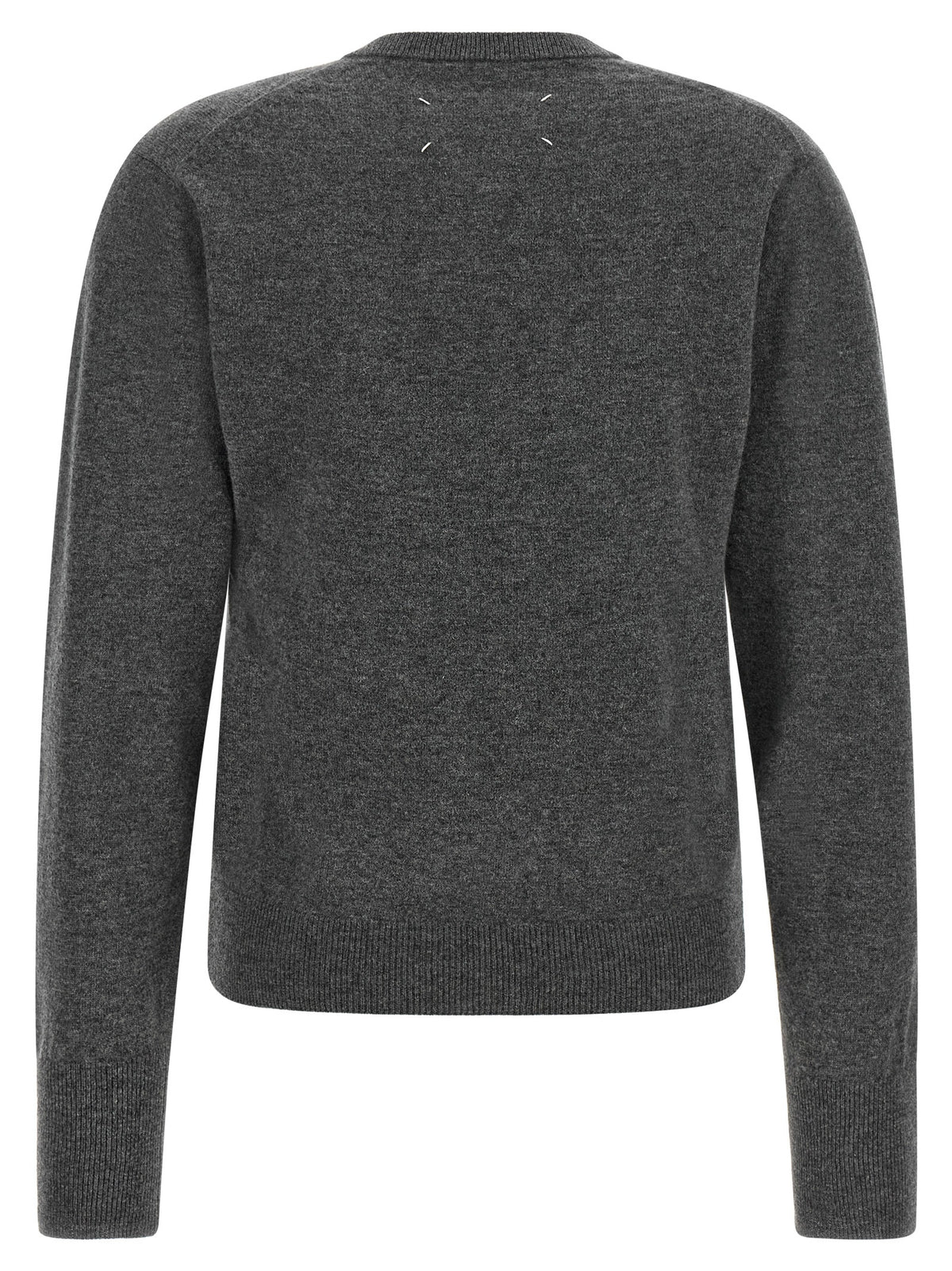Maison Margiela Gray Virgin Wool Women's Cardigan