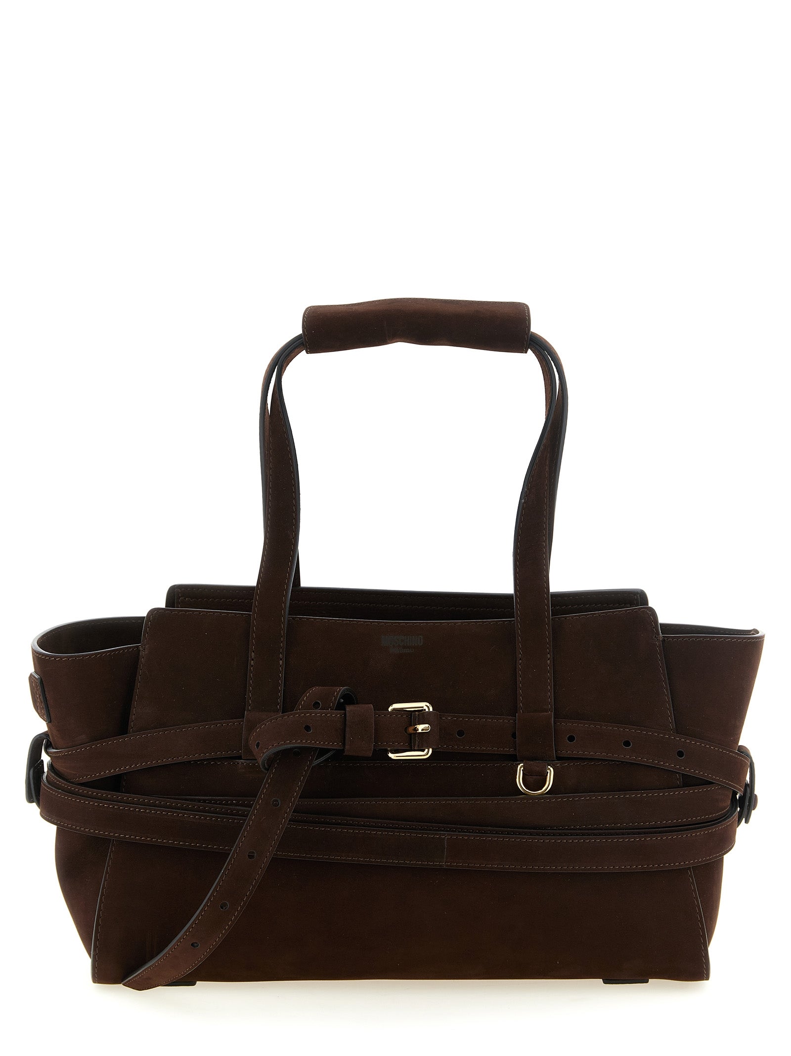 Moschino Brown Calfskin Women's Handbag