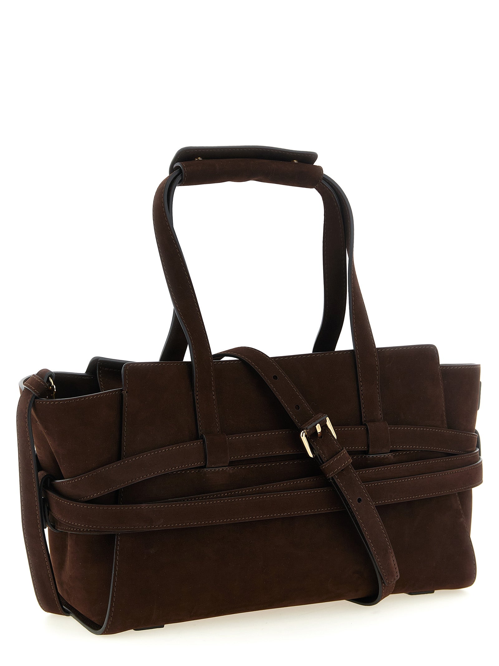 Moschino Brown Calfskin Women's Handbag