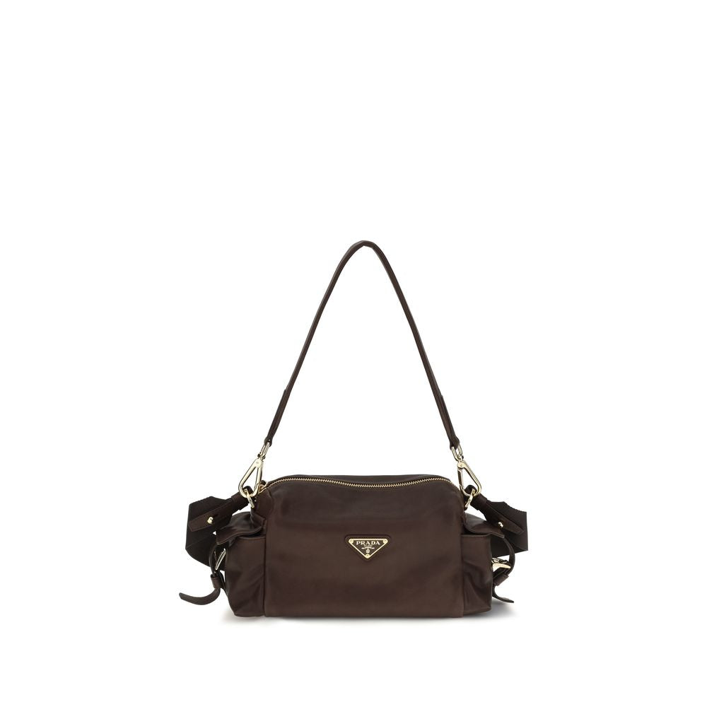 Prada Brown Napa Leather / Calf Bos Taurus Shoulder Women's Bag