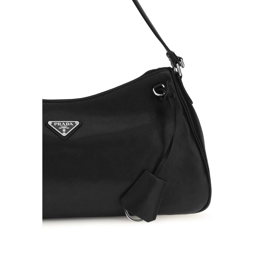 Prada Black Calf Leather Bos Taurus Shoulder Women's Bag