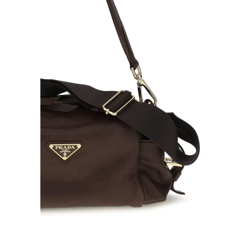 Prada Brown Napa Leather / Calf Bos Taurus Shoulder Women's Bag