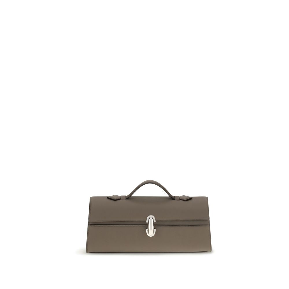 Savette Brown Calf Leather Bos Taurus Shoulder Women's Bag