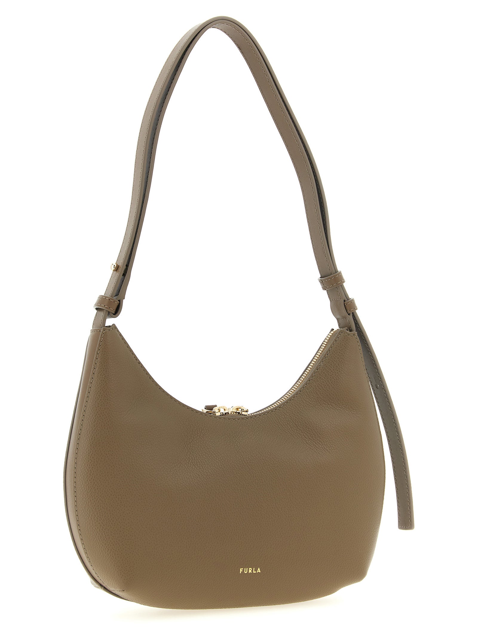 Furla Beige Calfskin Shoulder Women's Bag