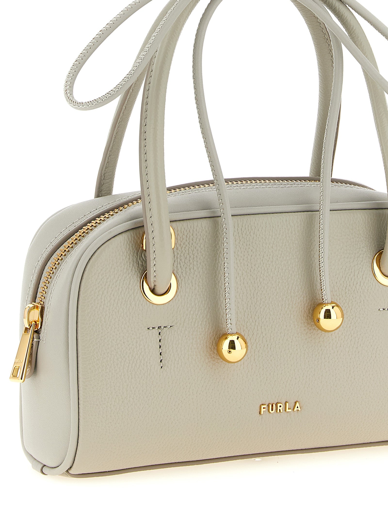 Furla Gray Calfskin Women's Handbag