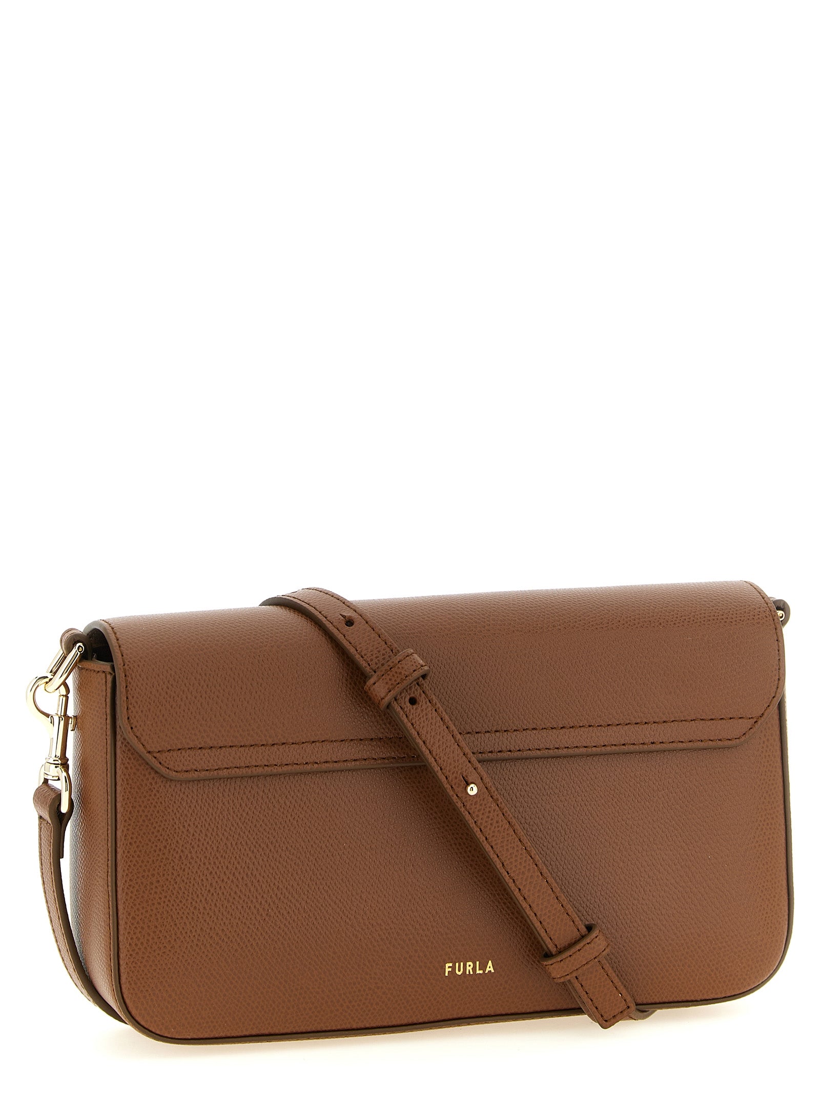 Furla Brown Calfskin Crossbody Women's Bag