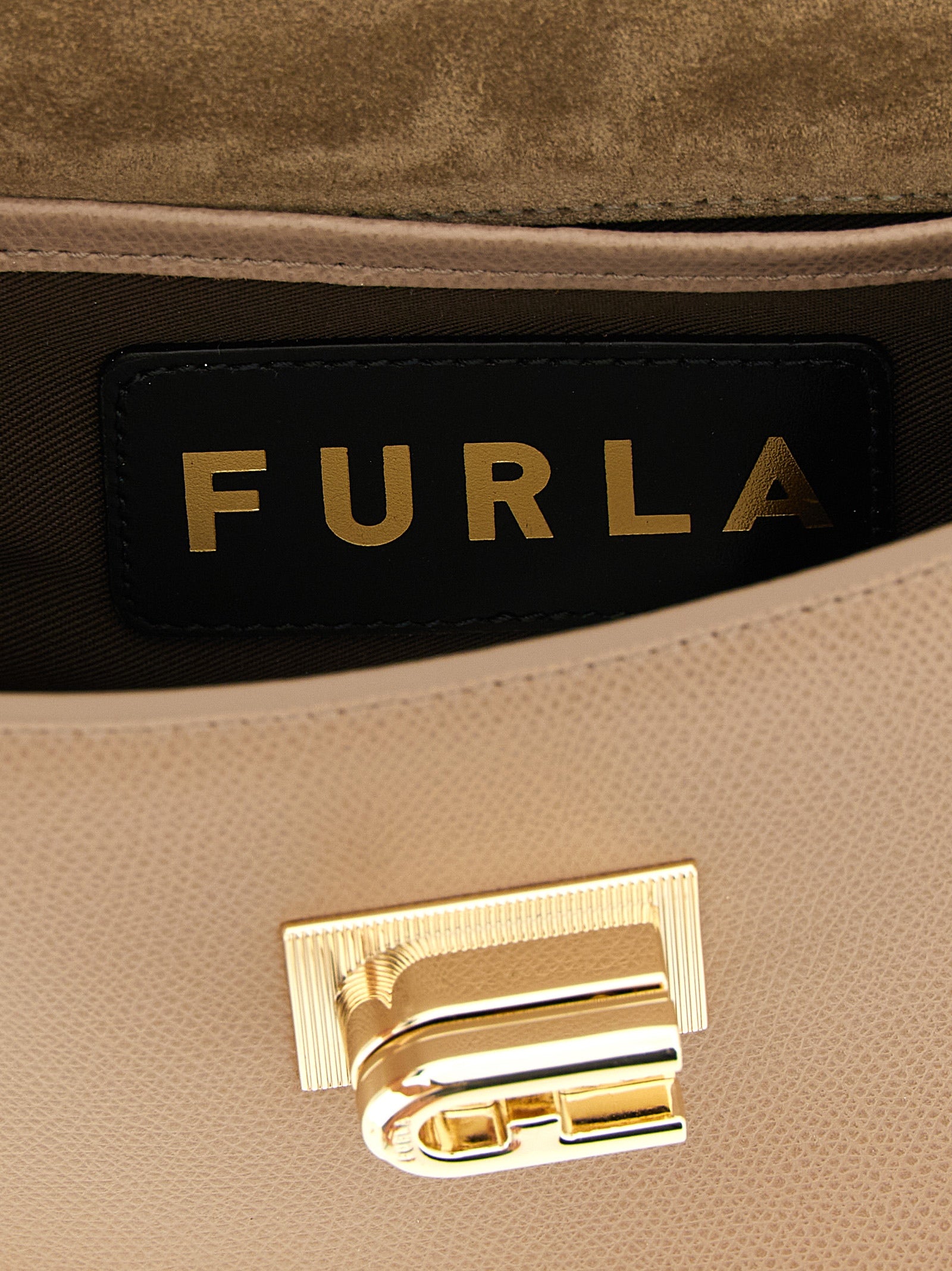 Furla Beige Calfskin Crossbody Women's Bag