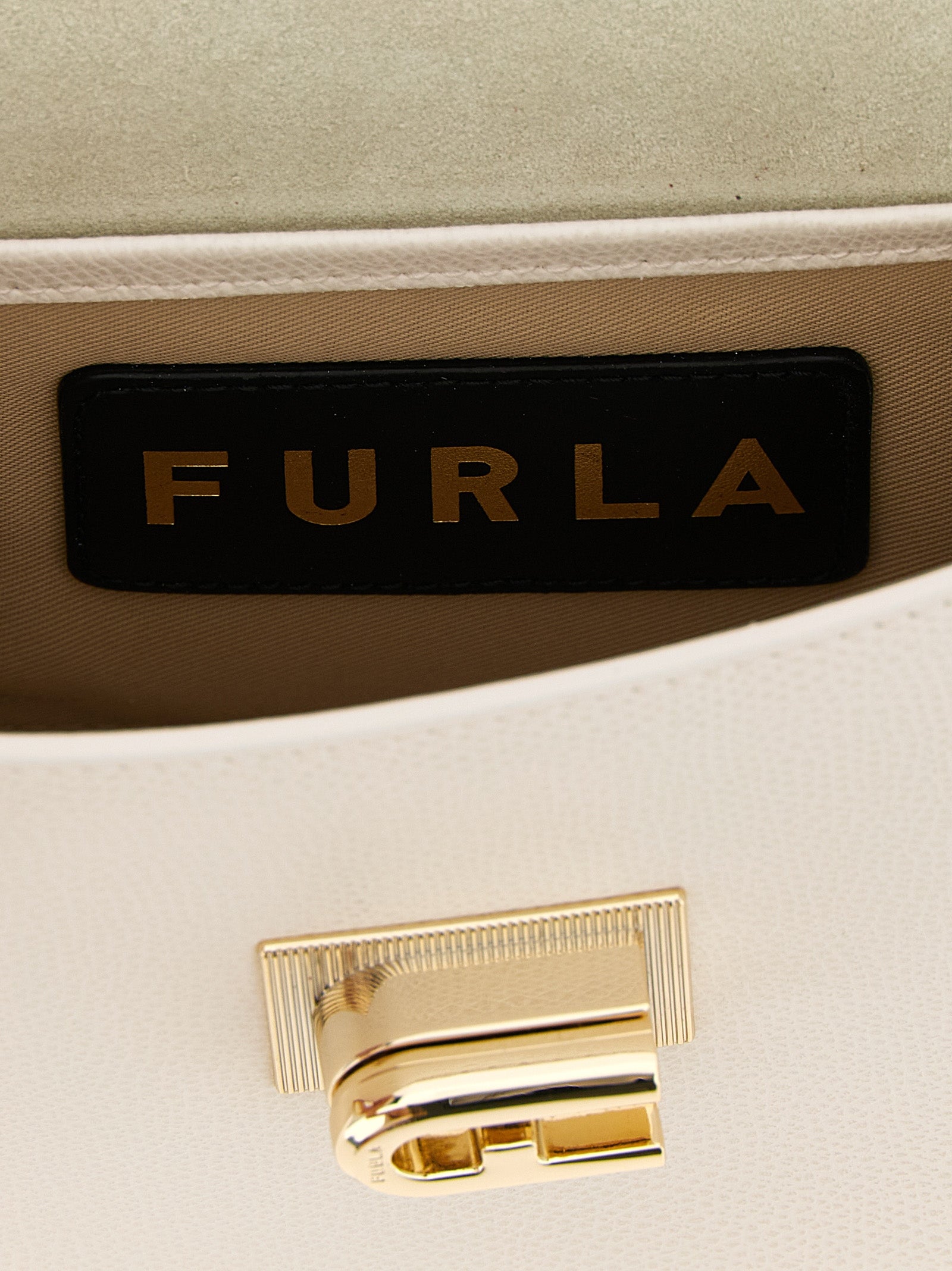 Furla White Calfskin Crossbody Women's Bag