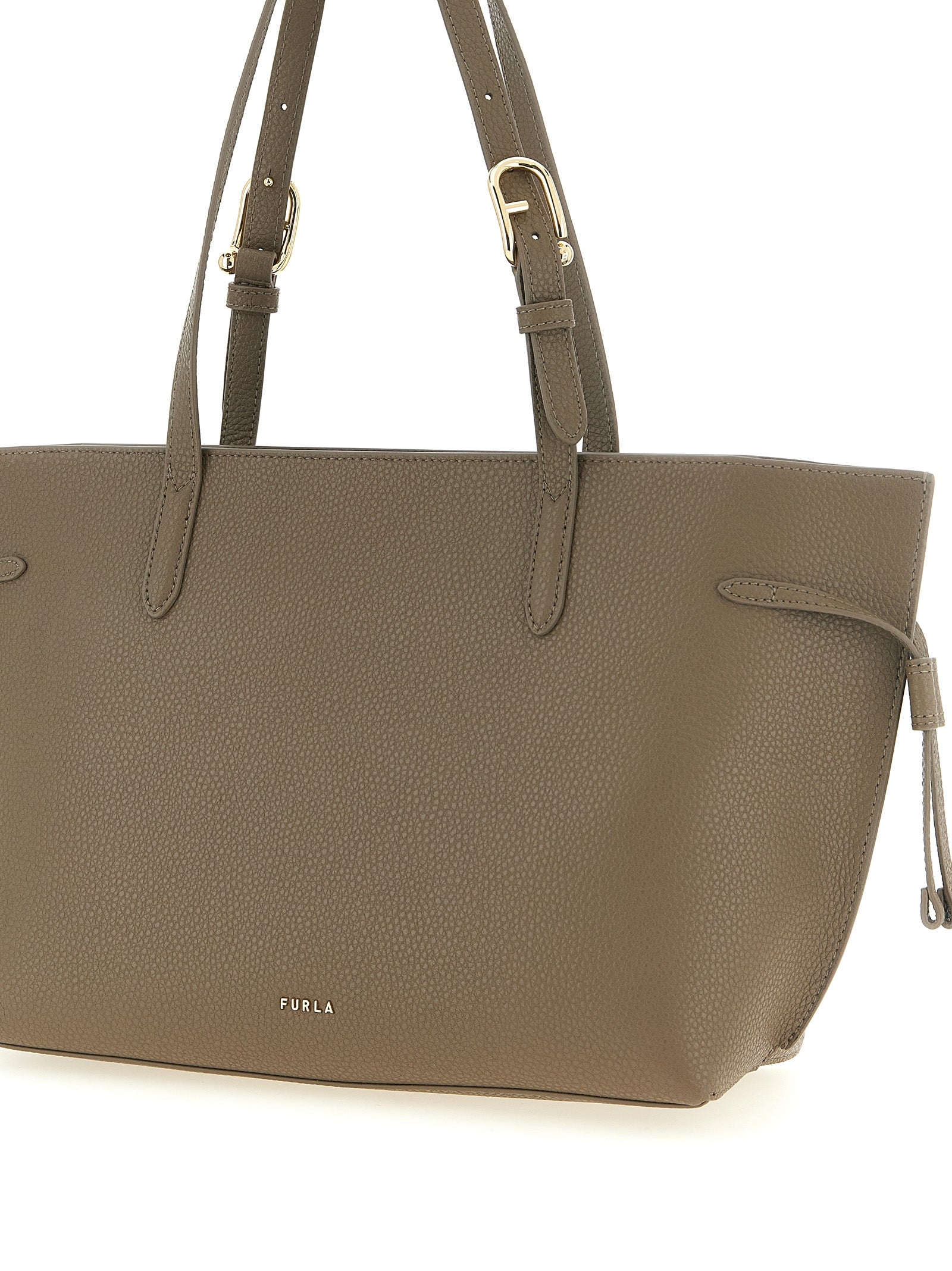 Furla Gray Calfskin Tote Women's Bag