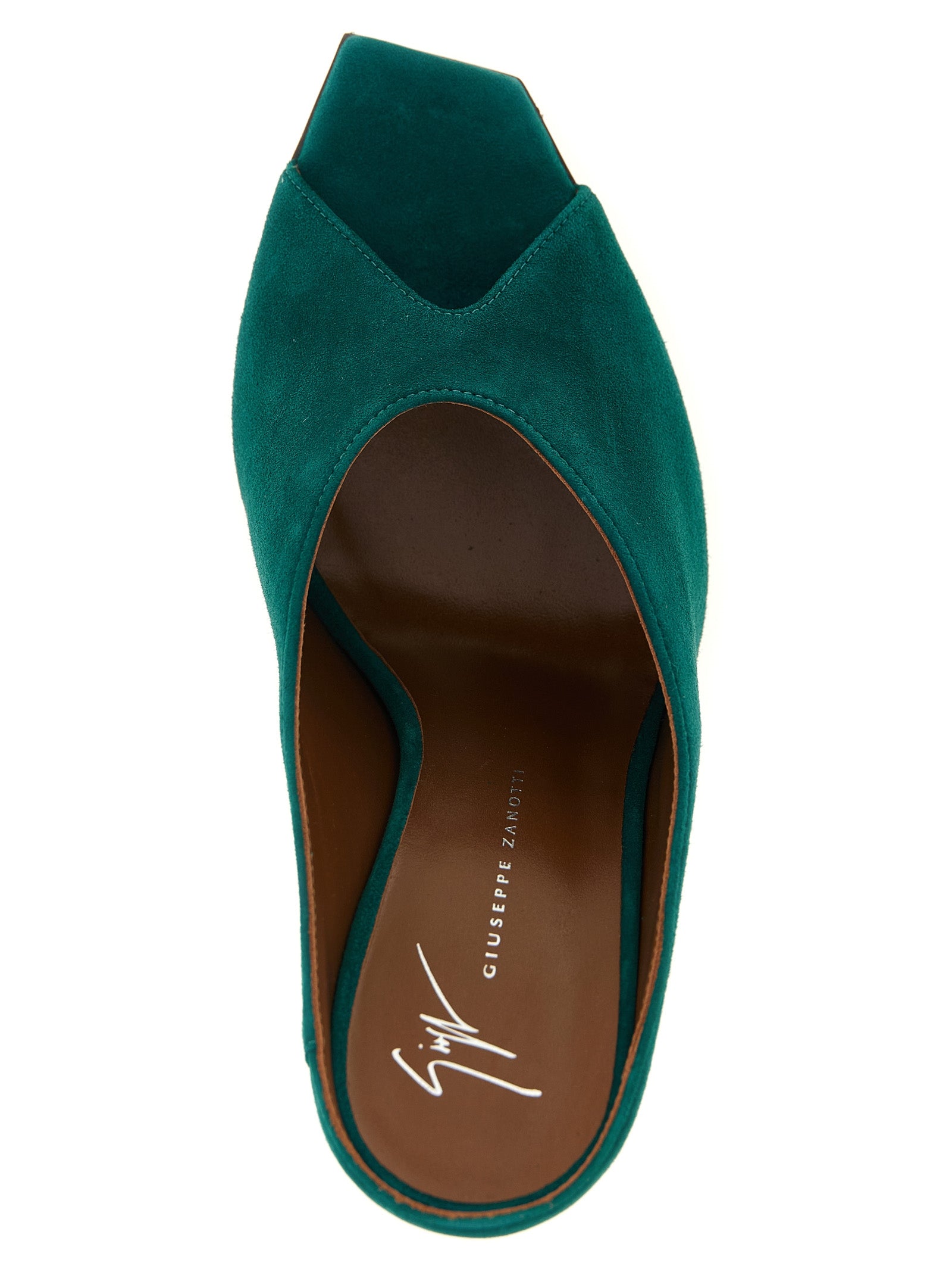 Giuseppe Zanotti Bicolor Suede Leather Stiletto Heel Women's Sandals