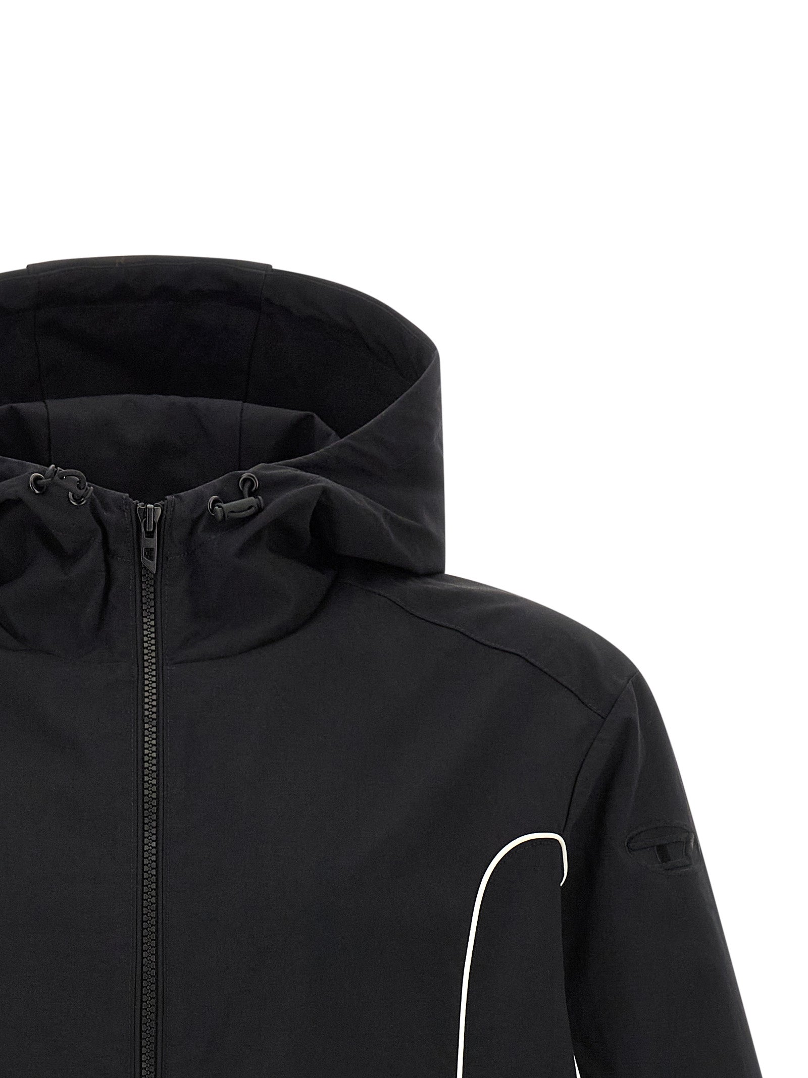 Diesel Black Polyamide Shell Men's Jacket
