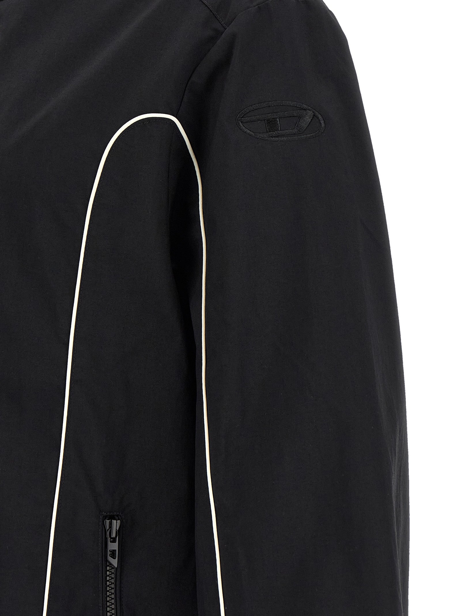 Diesel Black Polyamide Shell Men's Jacket
