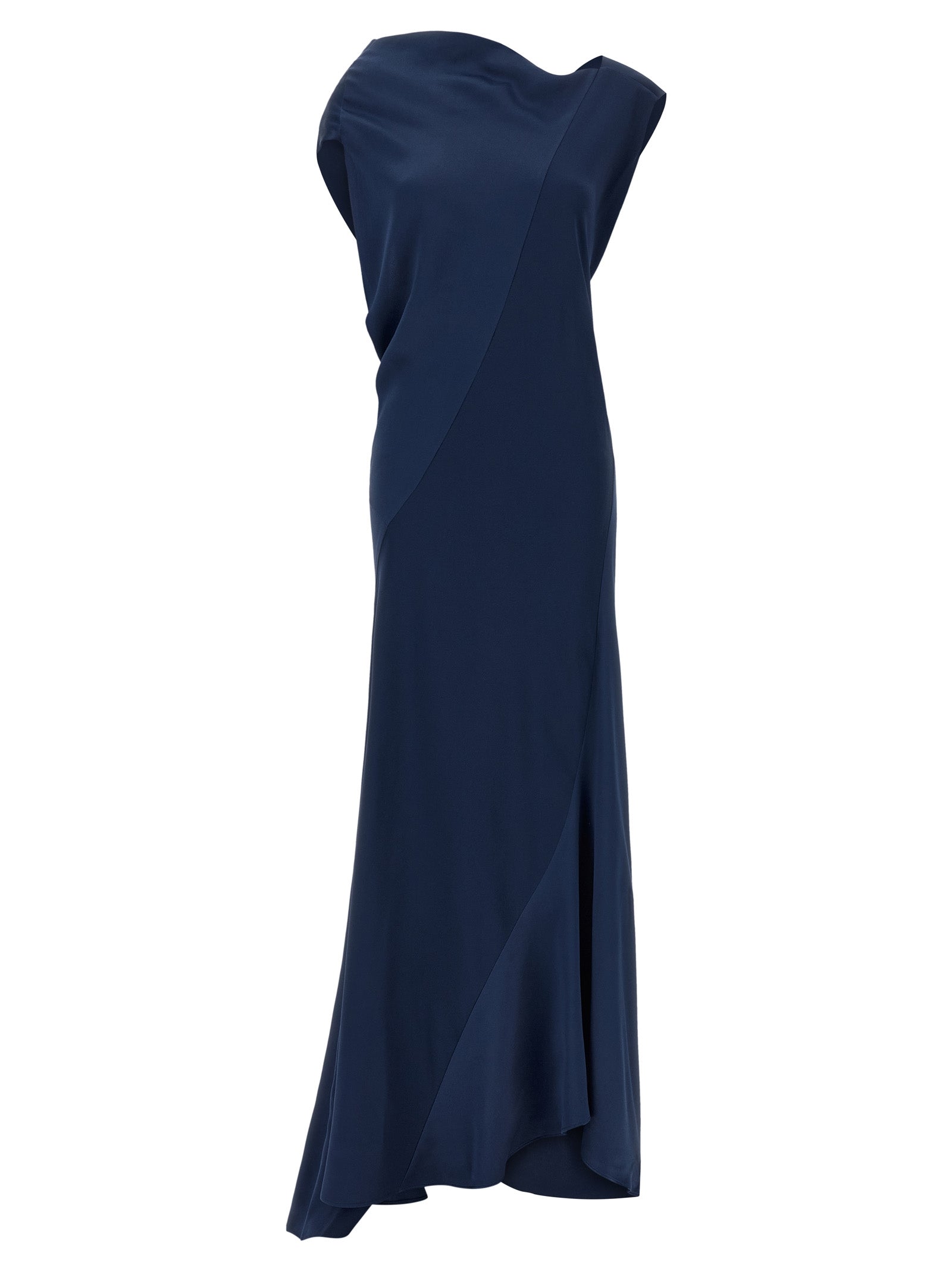 Alberta Ferretti Blue Viscose Long Women's Dress