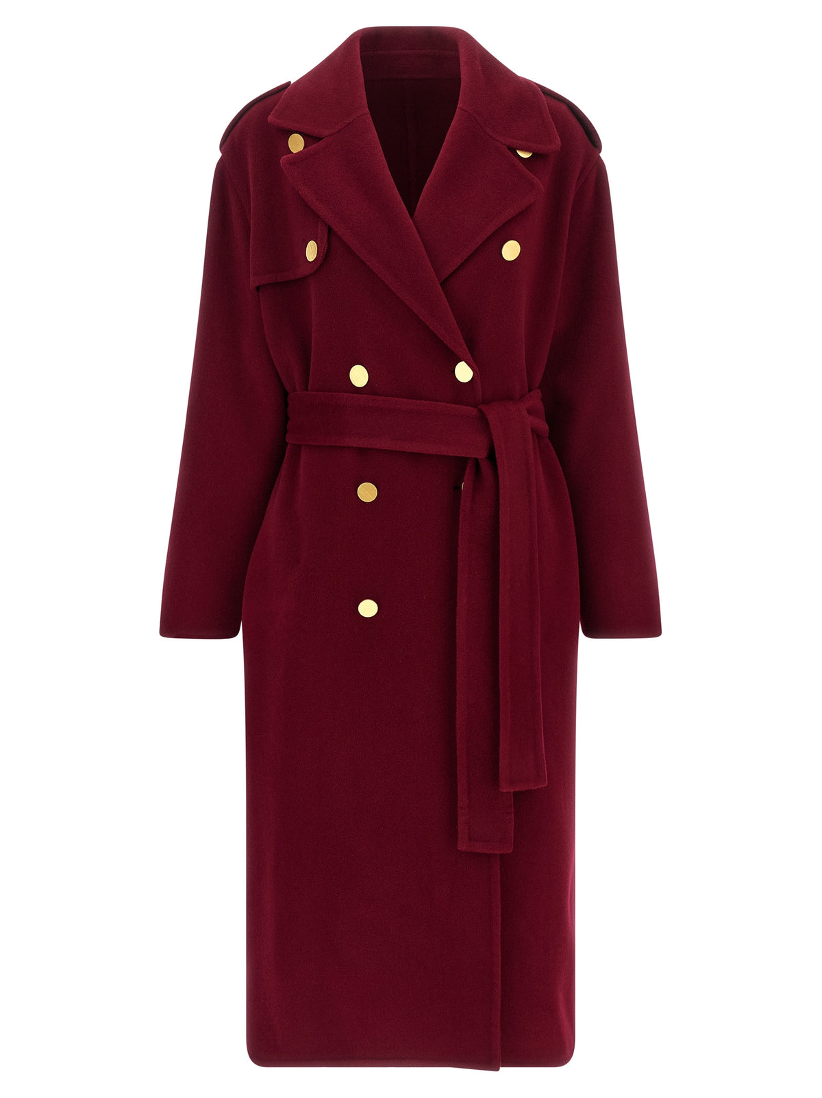 Alberta Ferretti Red Wool Women's Coat