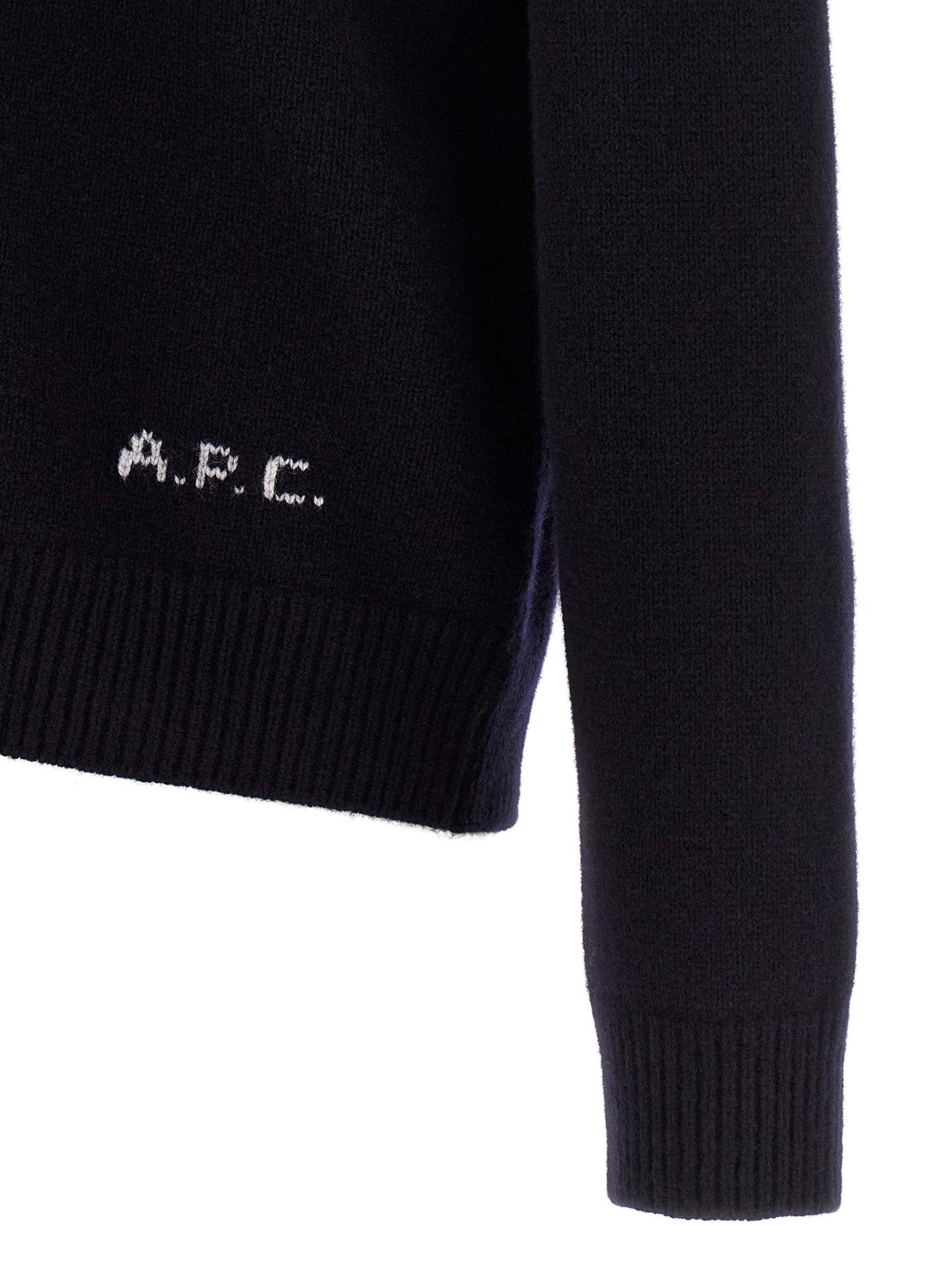 A.P.C. Blue Wool Men's Cardigan